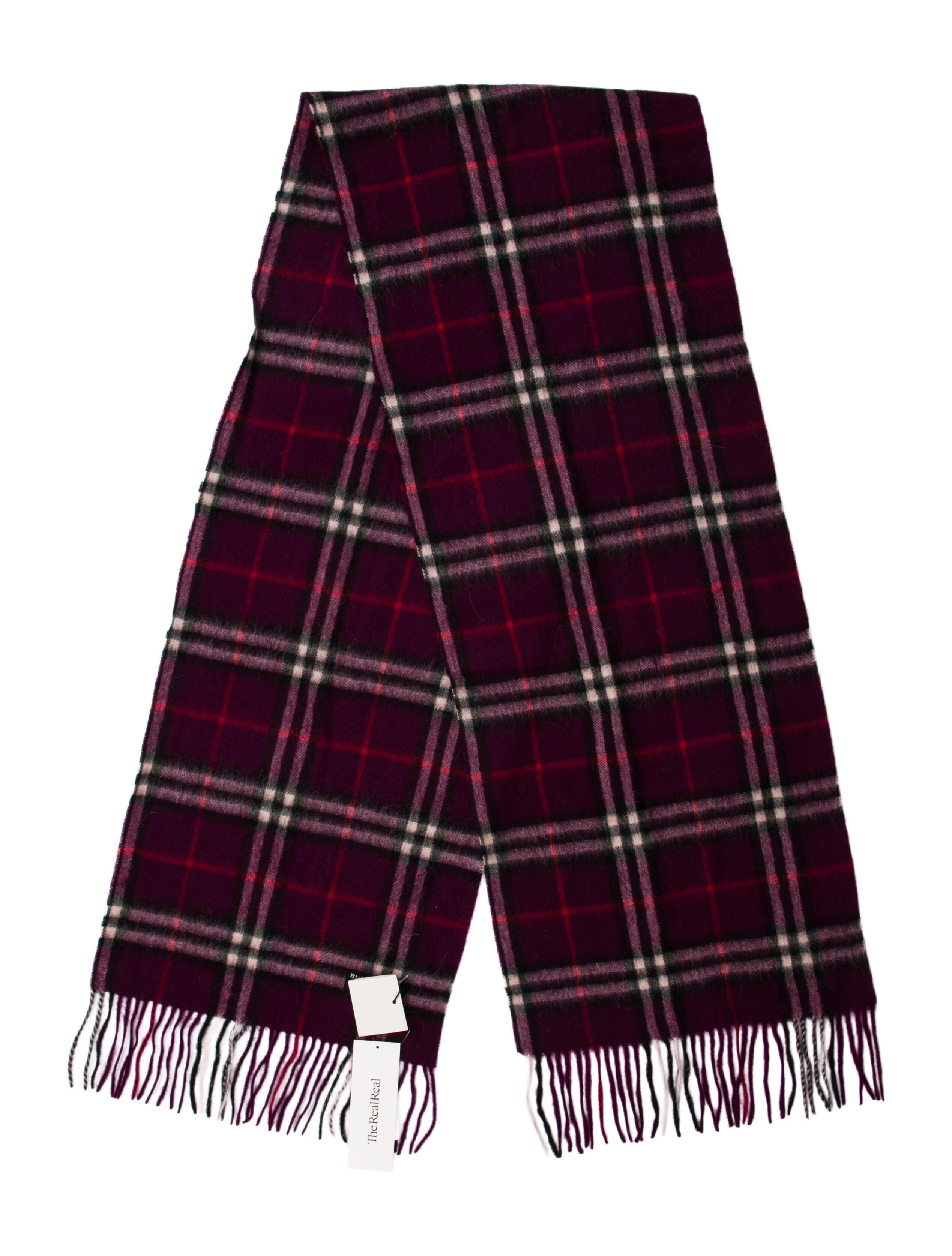Burberry London Cashmere Nova Check Pattern Scarf w/ Tags