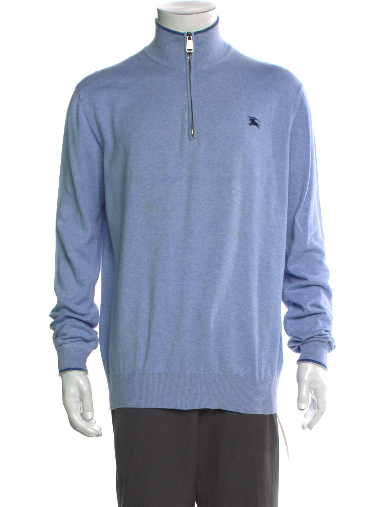 Burberry London Mock Neck Long Sleeve Pullover