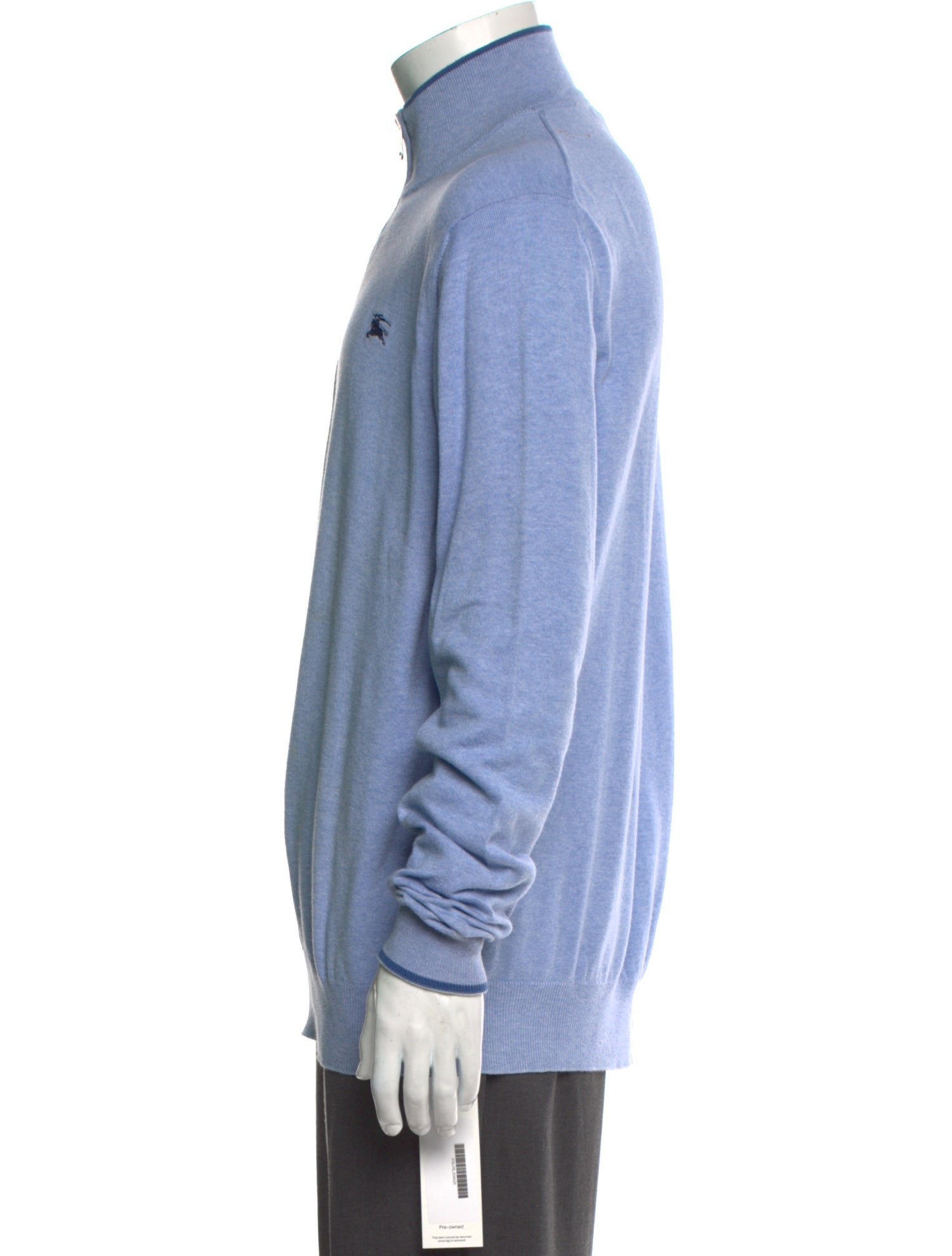 Burberry London Mock Neck Long Sleeve Pullover