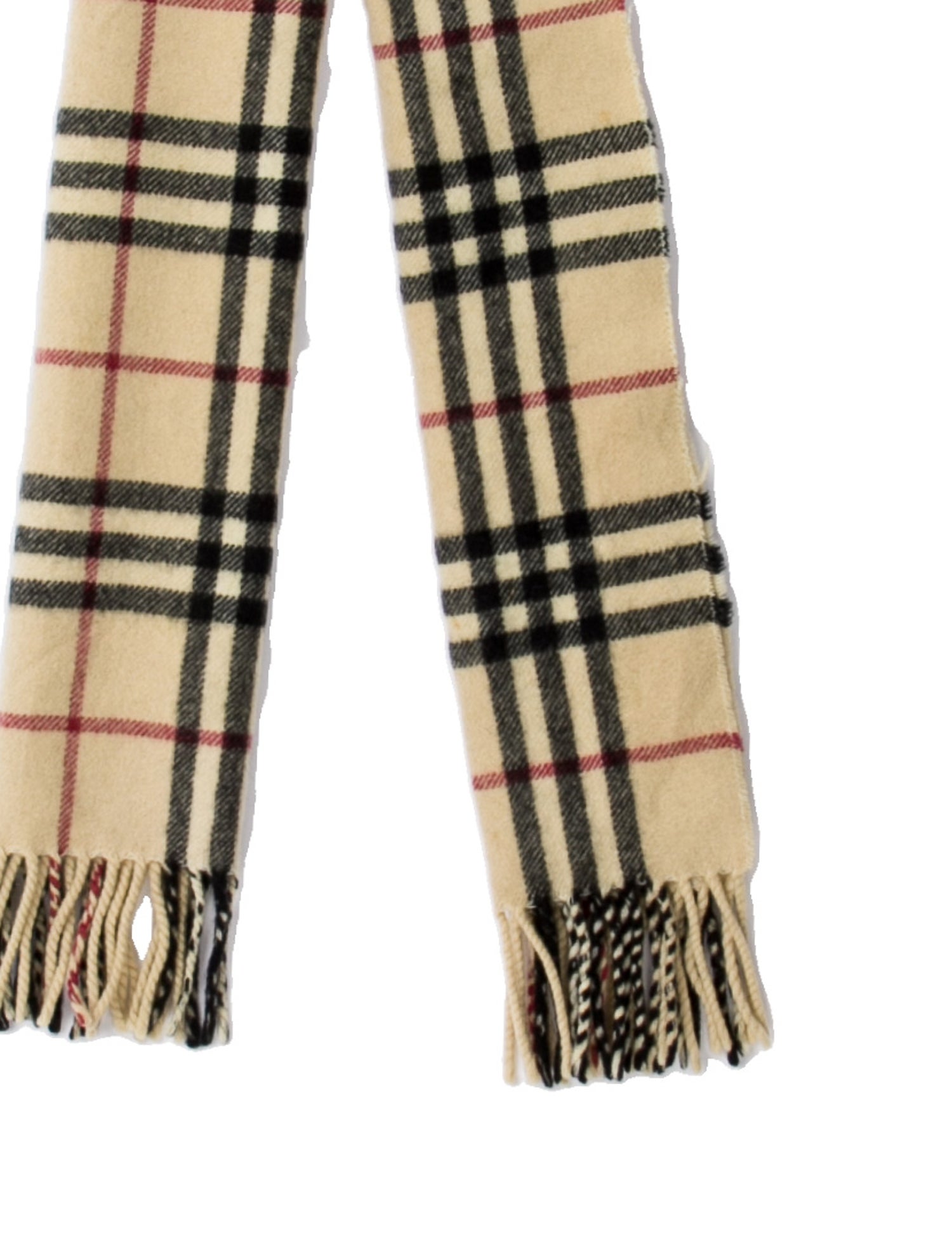 Burberry London Cashmere Plaid Print Scarf