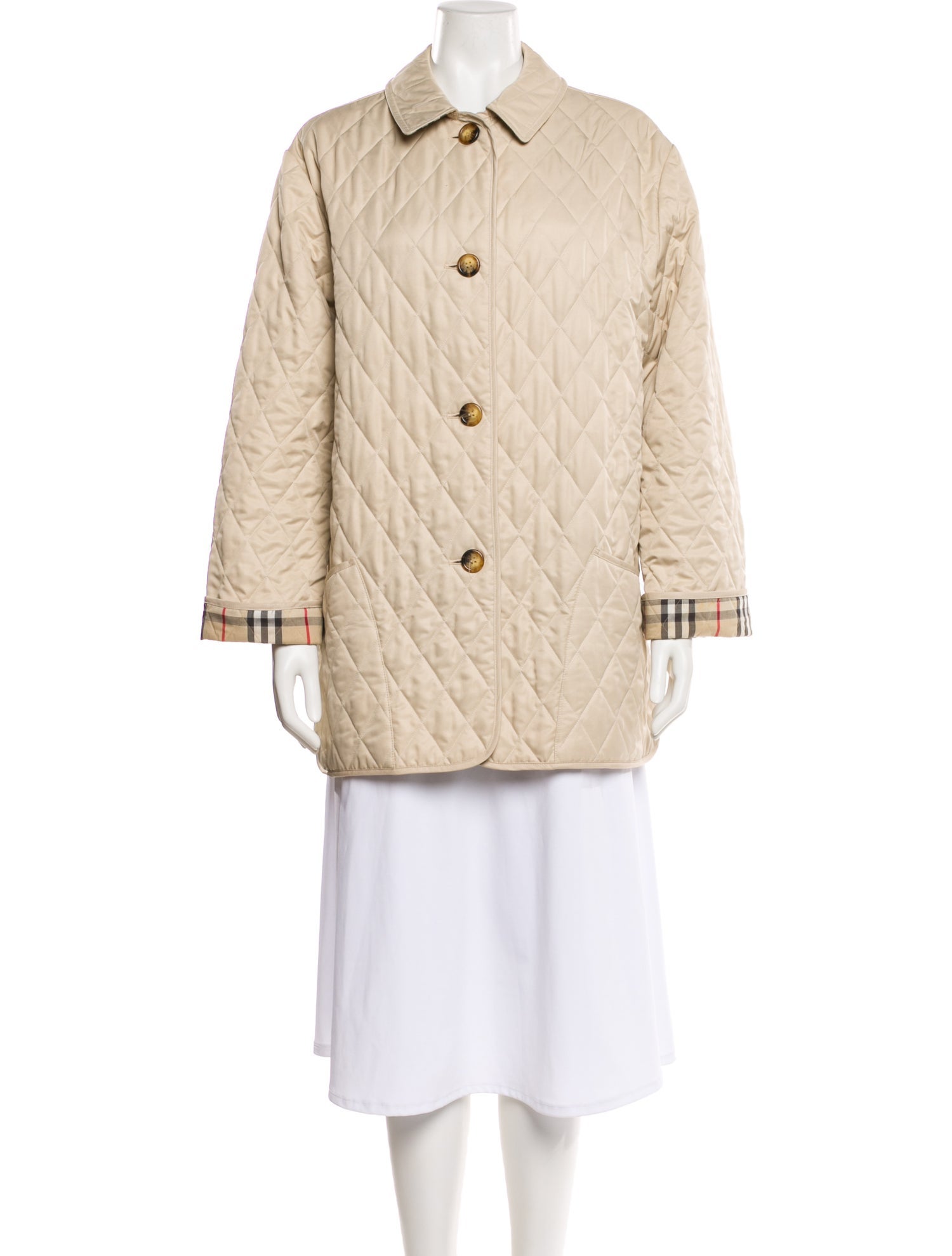Burberry London Plaid Print Jacket