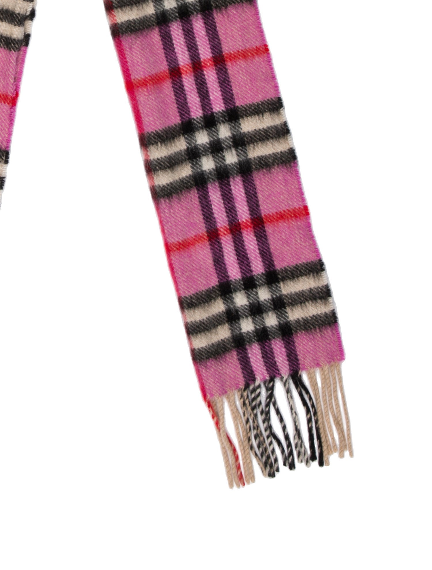 Burberry London Cashmere Nova Check Pattern Scarf