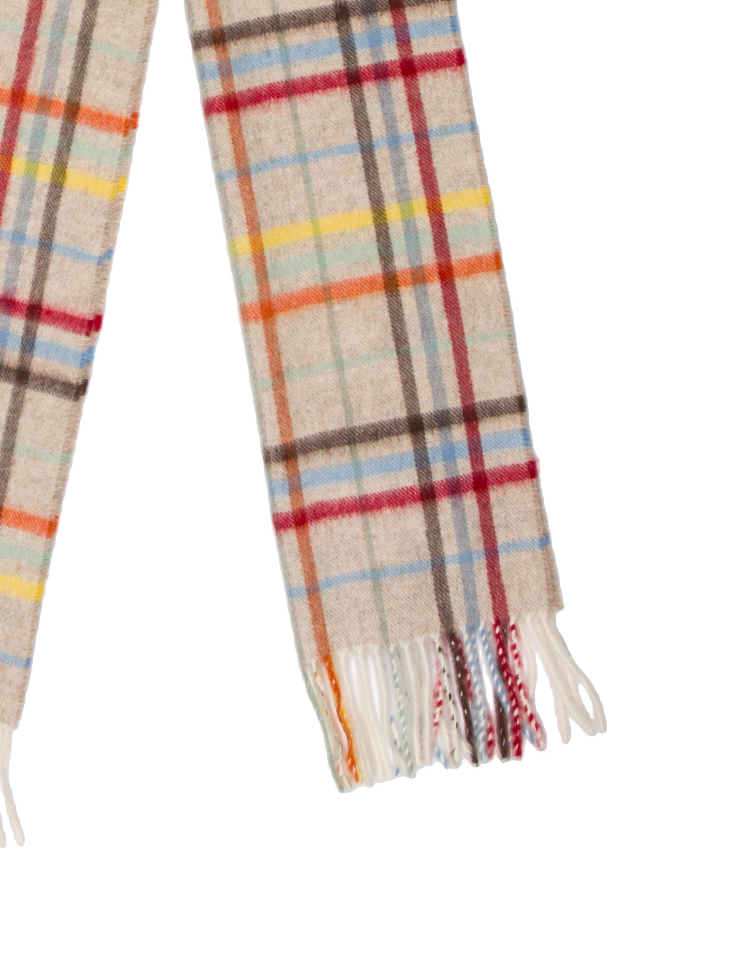 Burberry London Cashmere Nova Check Pattern Scarf