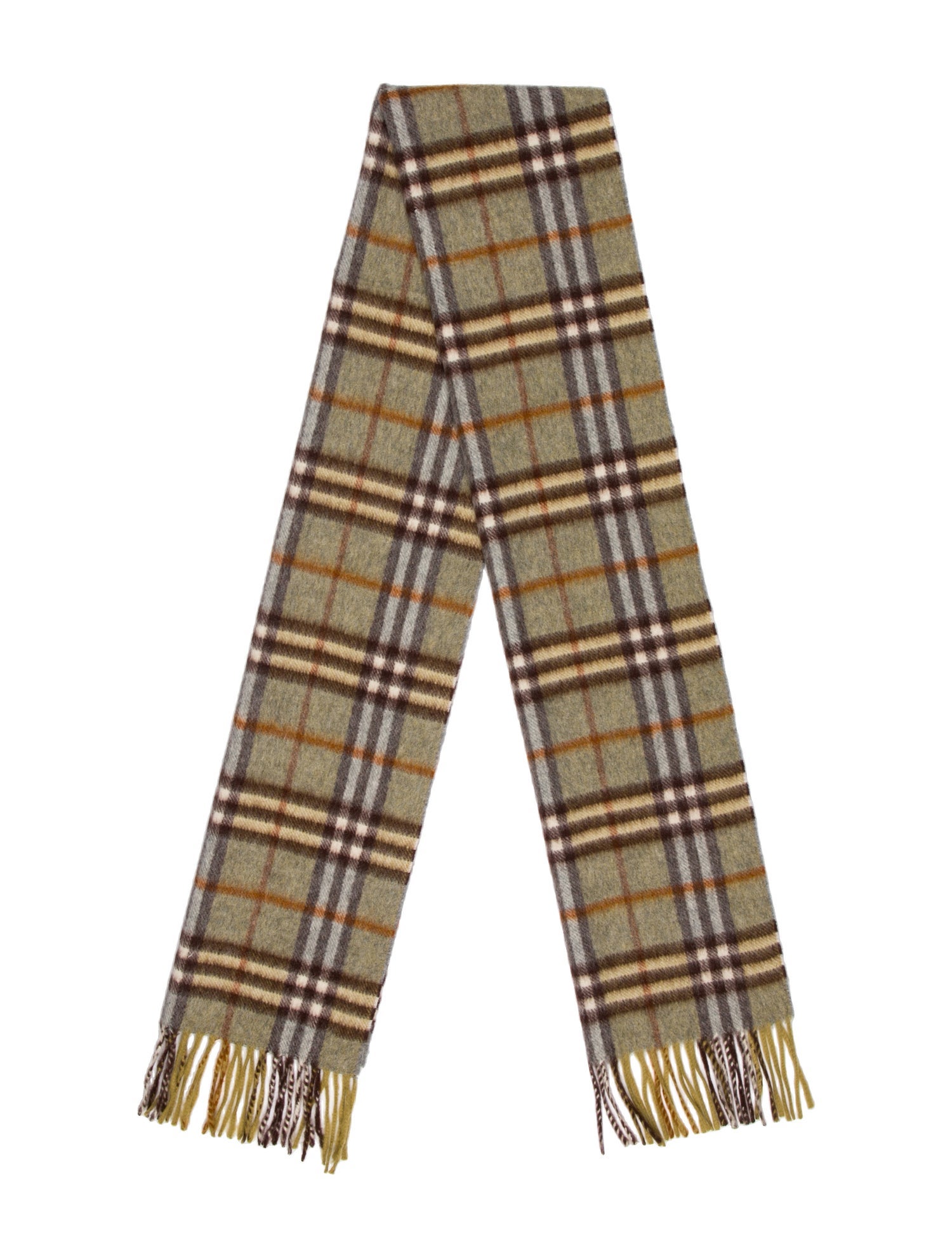 Burberry London Cashmere House Check Pattern Scarf