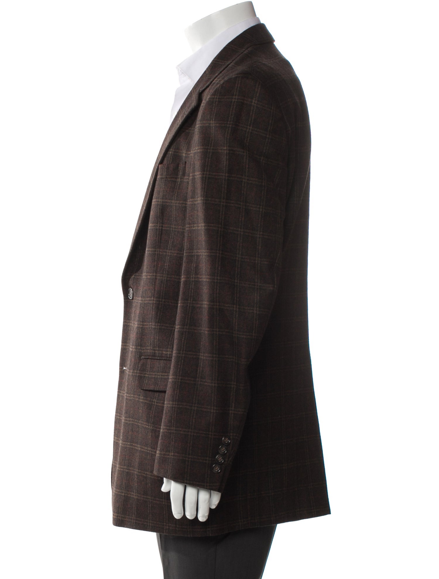 Burberry London Plaid Print Blazer