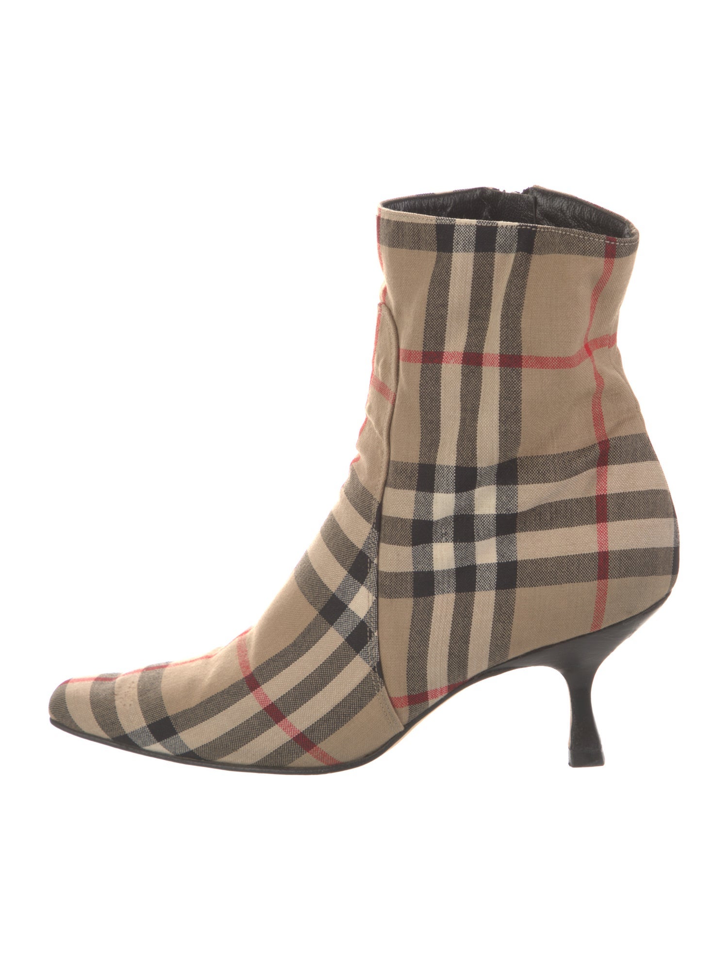 Burberry London Vintage House Check Pattern Sock Boots