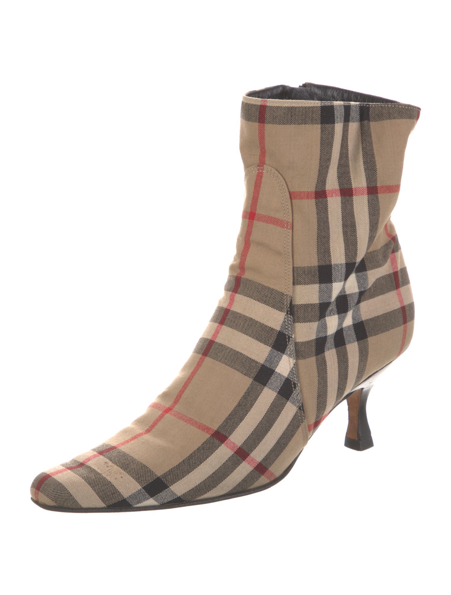 Burberry London Vintage House Check Pattern Sock Boots