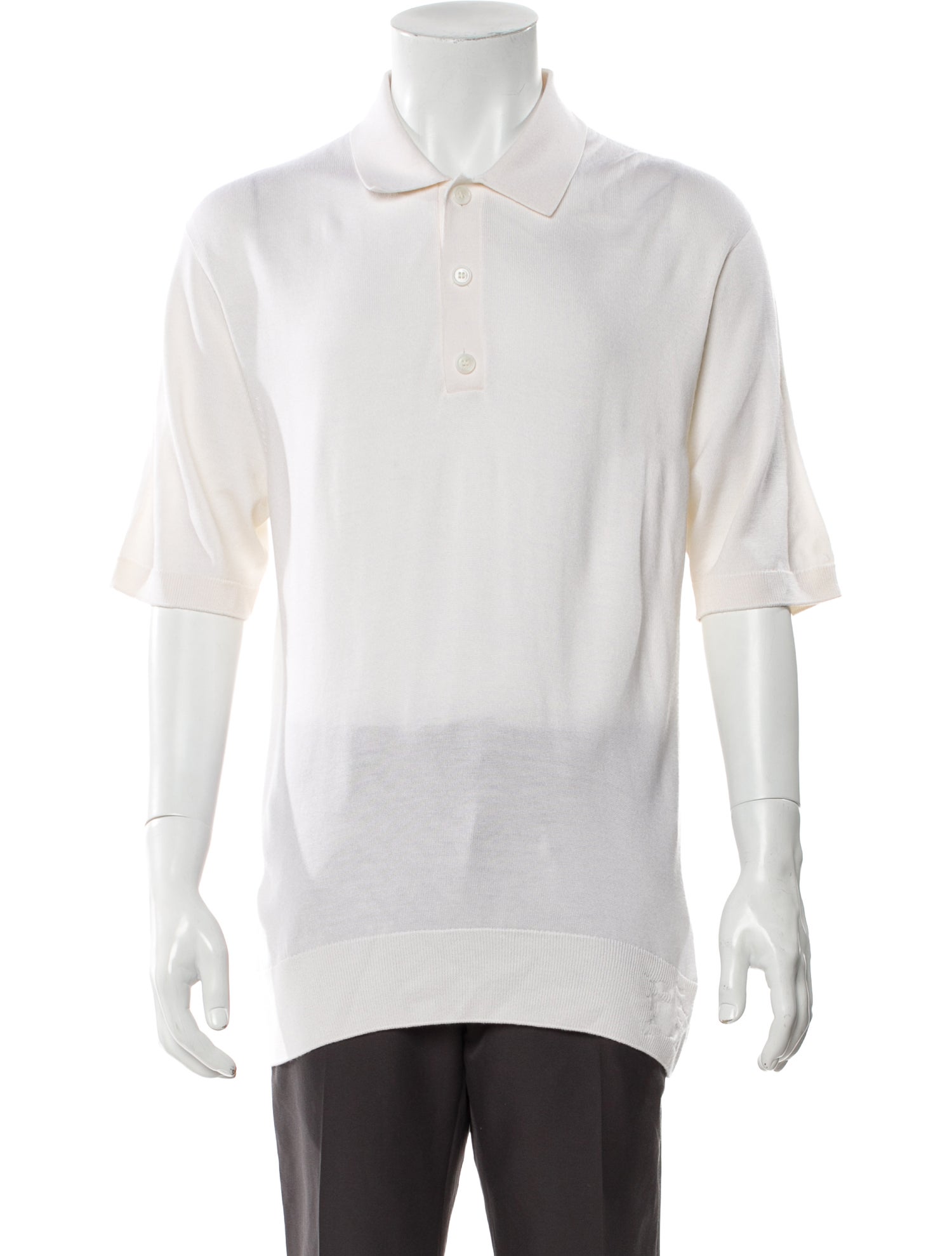 Burberry Wool Collar Polo Shirt w/ Tags