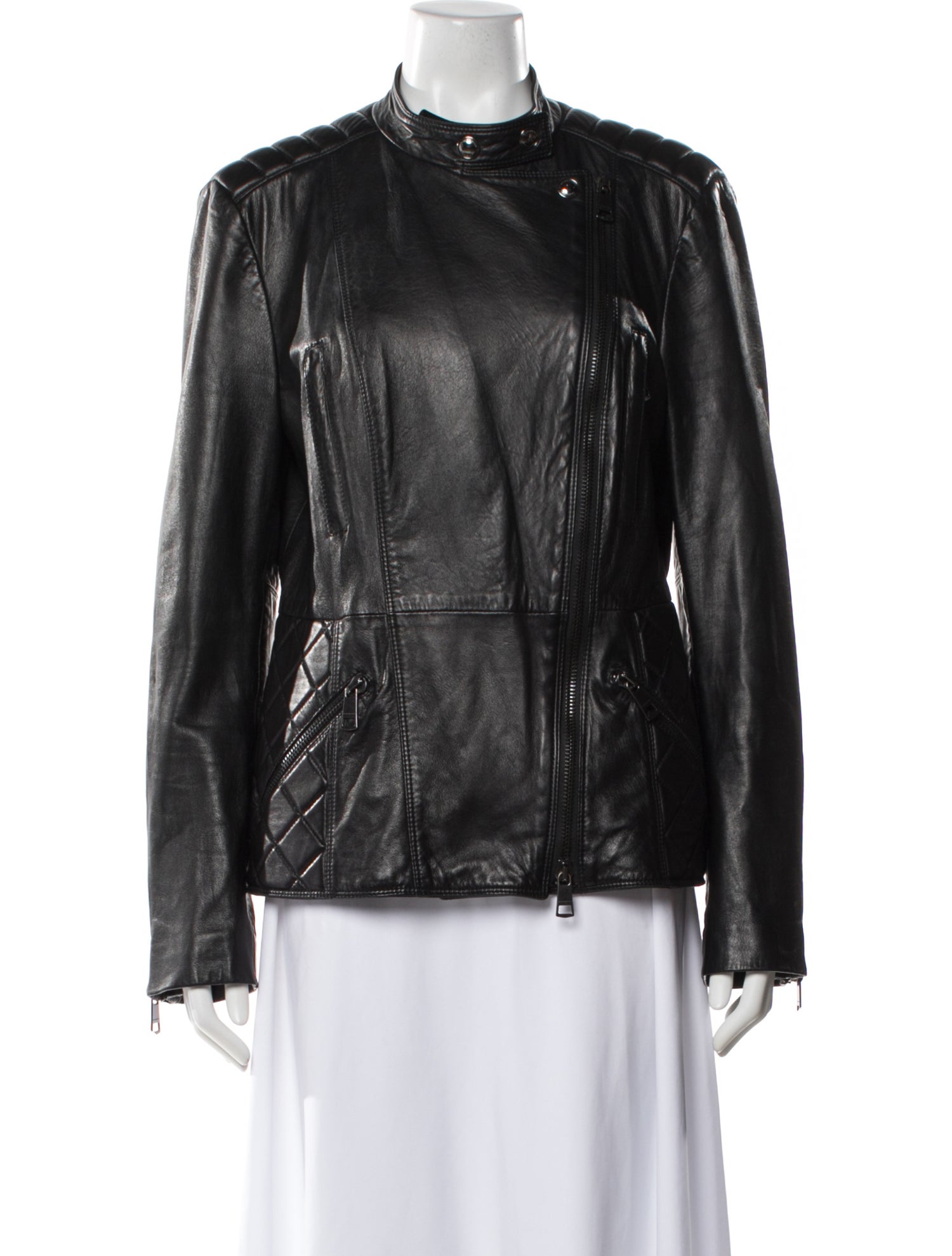 Burberry London Lamb Leather Biker Jacket