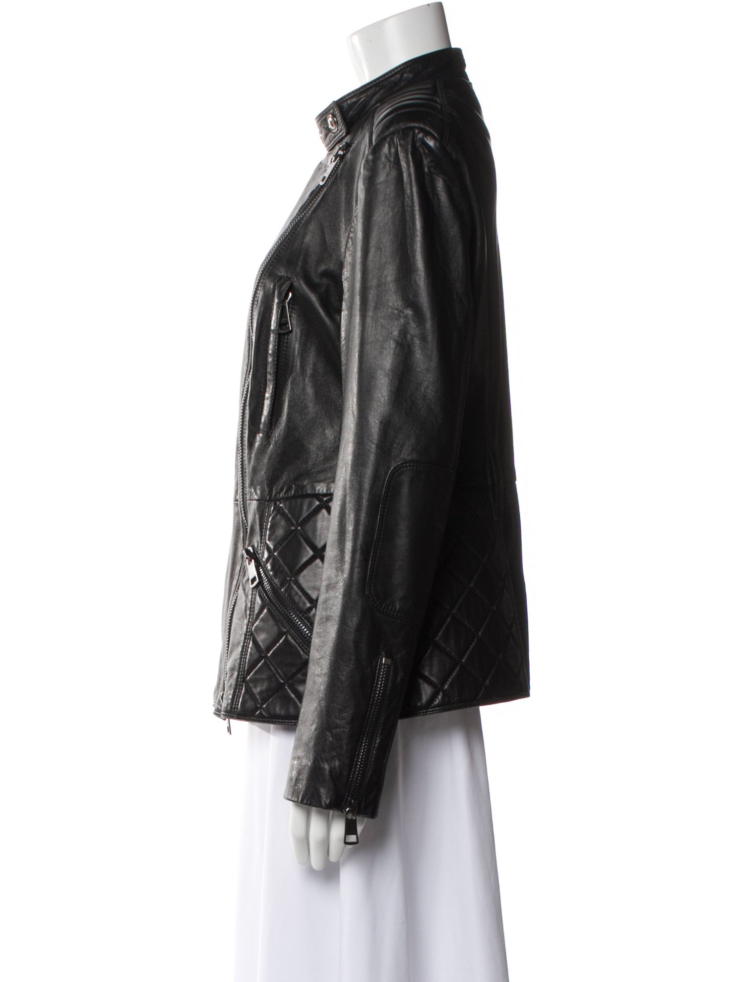 Burberry London Lamb Leather Biker Jacket