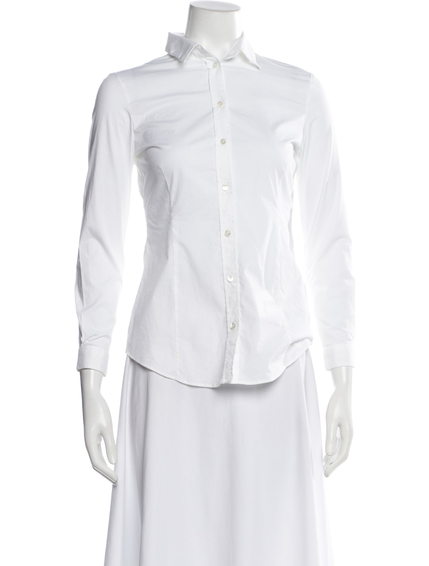 Burberry London Long Sleeve Button-Up Top