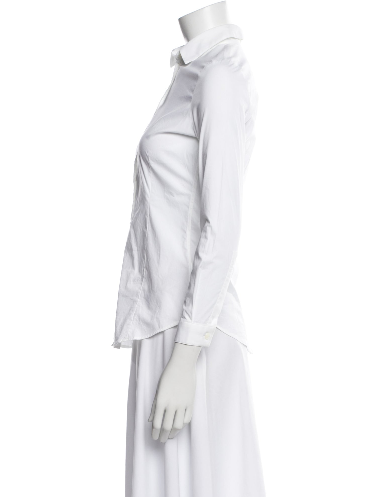 Burberry London Long Sleeve Button-Up Top