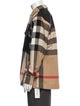 Burberry Exploded Check Pattern Wool Utility Jacket