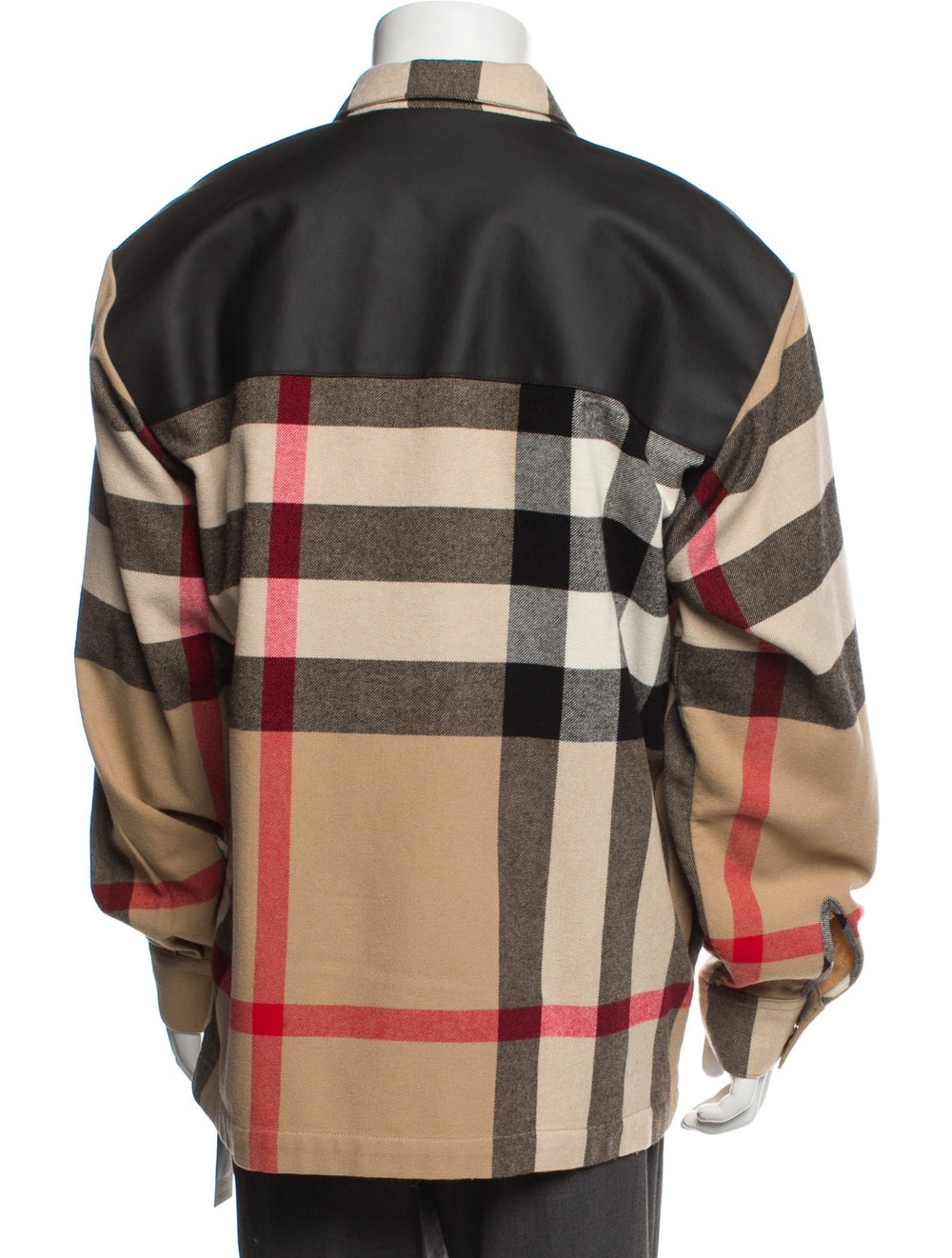 Burberry Exploded Check Pattern Wool Utility Jack… - image 3