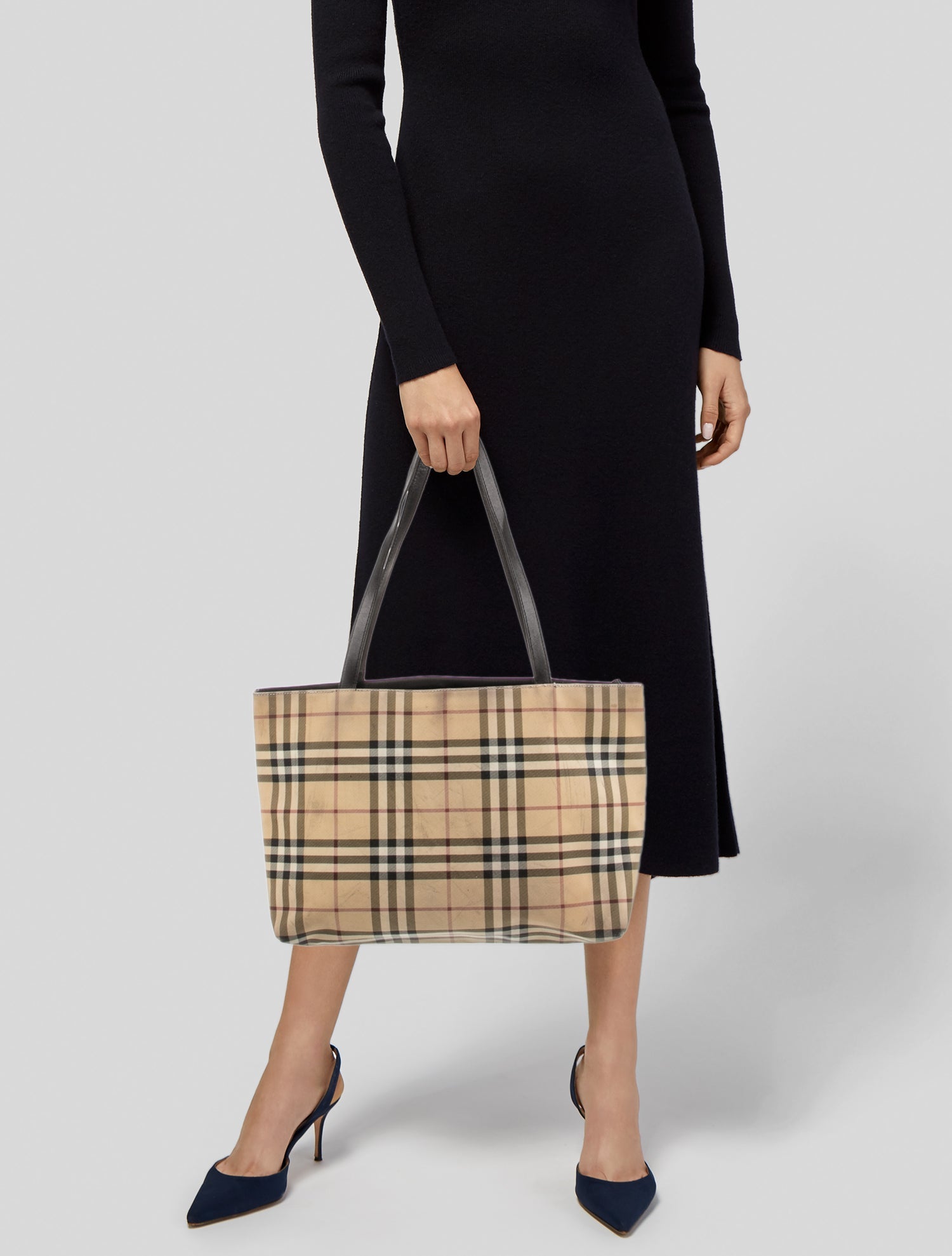 Burberry London Nova Check Tote - Neutrals Totes, Handbags