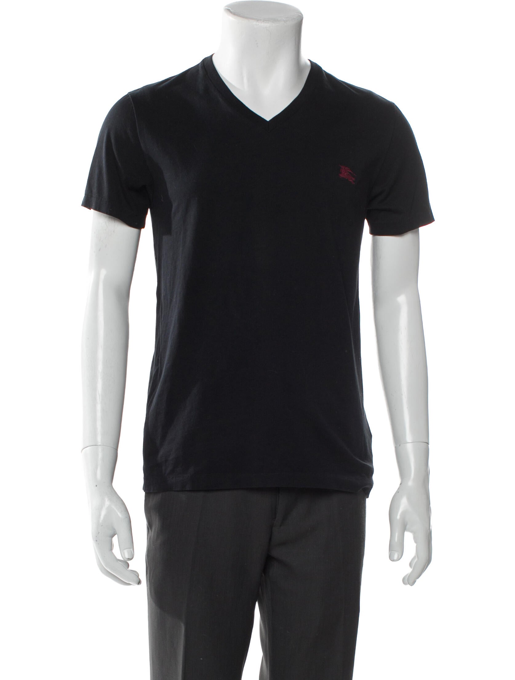 Burberry V-Neck Short Sleeve T-Shirt