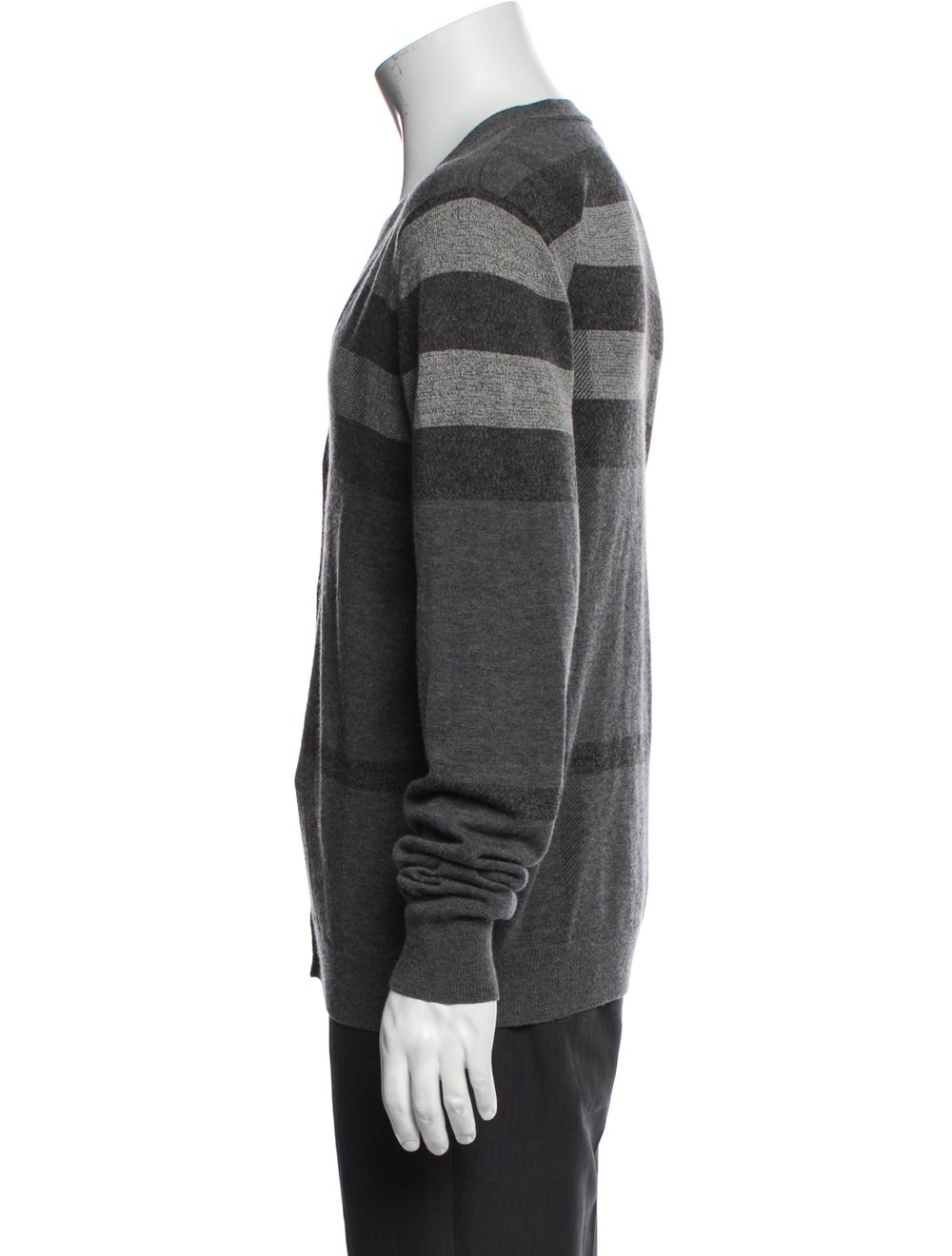 Burberry London Exploded Check Pattern Wool Cardi… - image 2