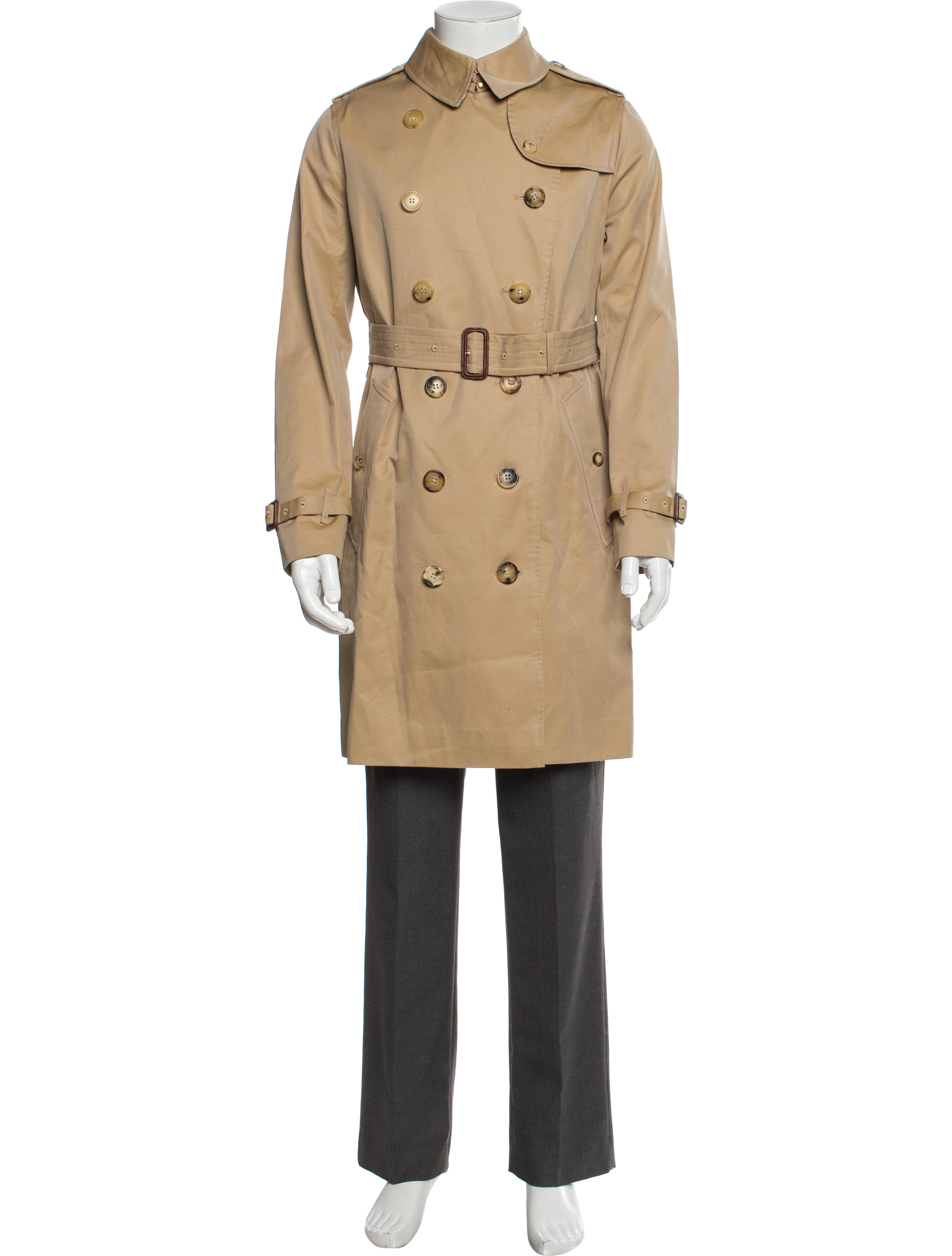 Burberry London House Check Pattern Trench Coat