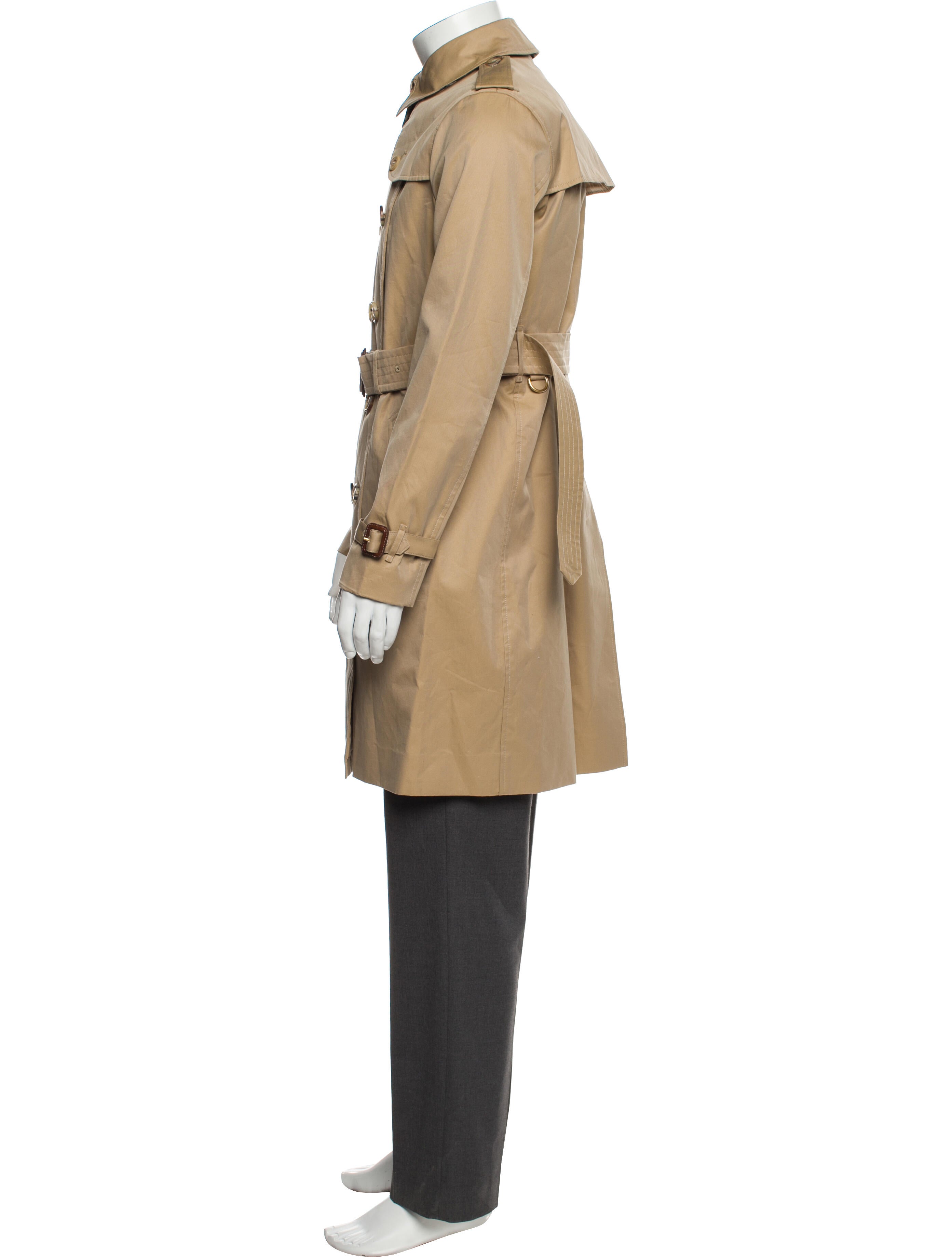Burberry London House Check Pattern Trench Coat