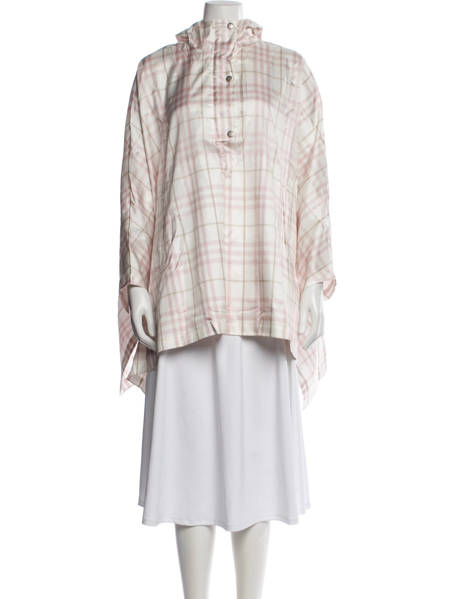 Burberry London Plaid Print Coat