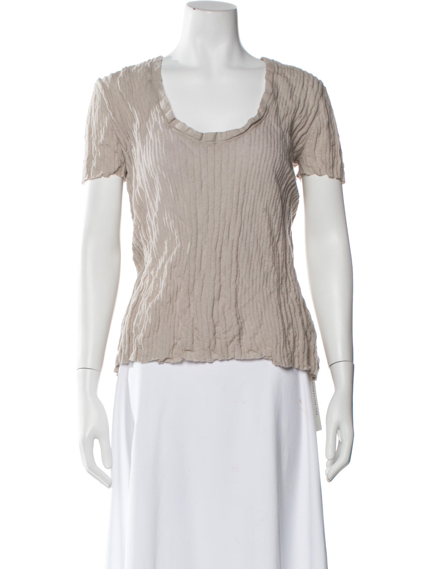 Burberry Brit Scoop Neck Short Sleeve Top