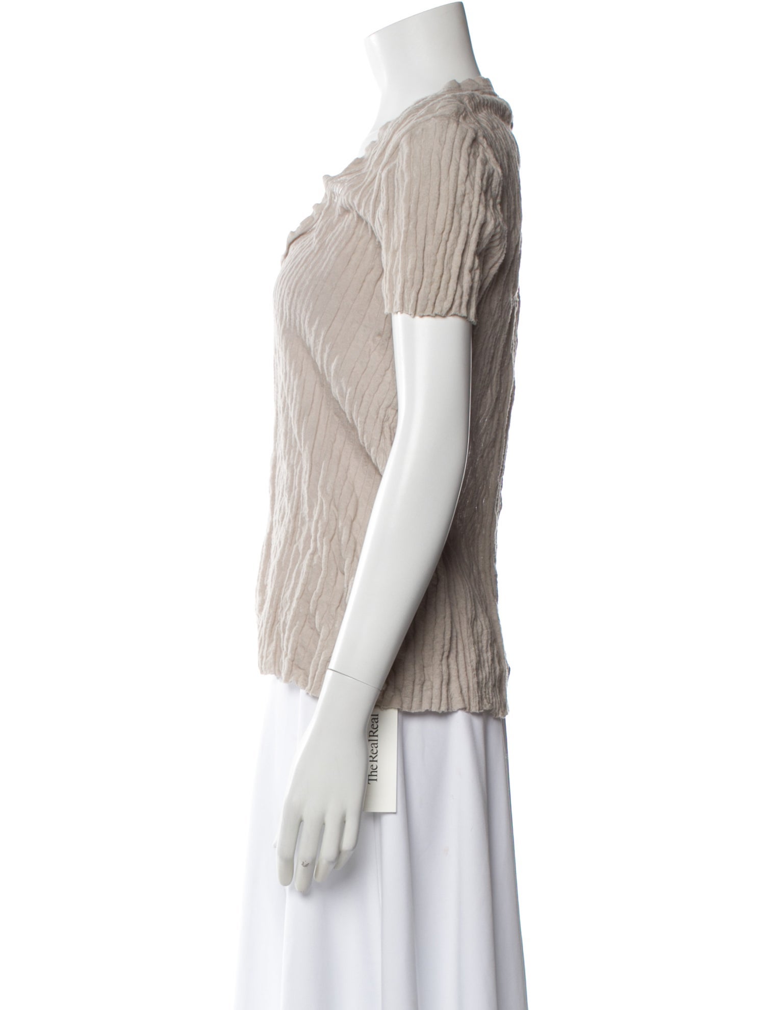 Burberry Brit Scoop Neck Short Sleeve Top