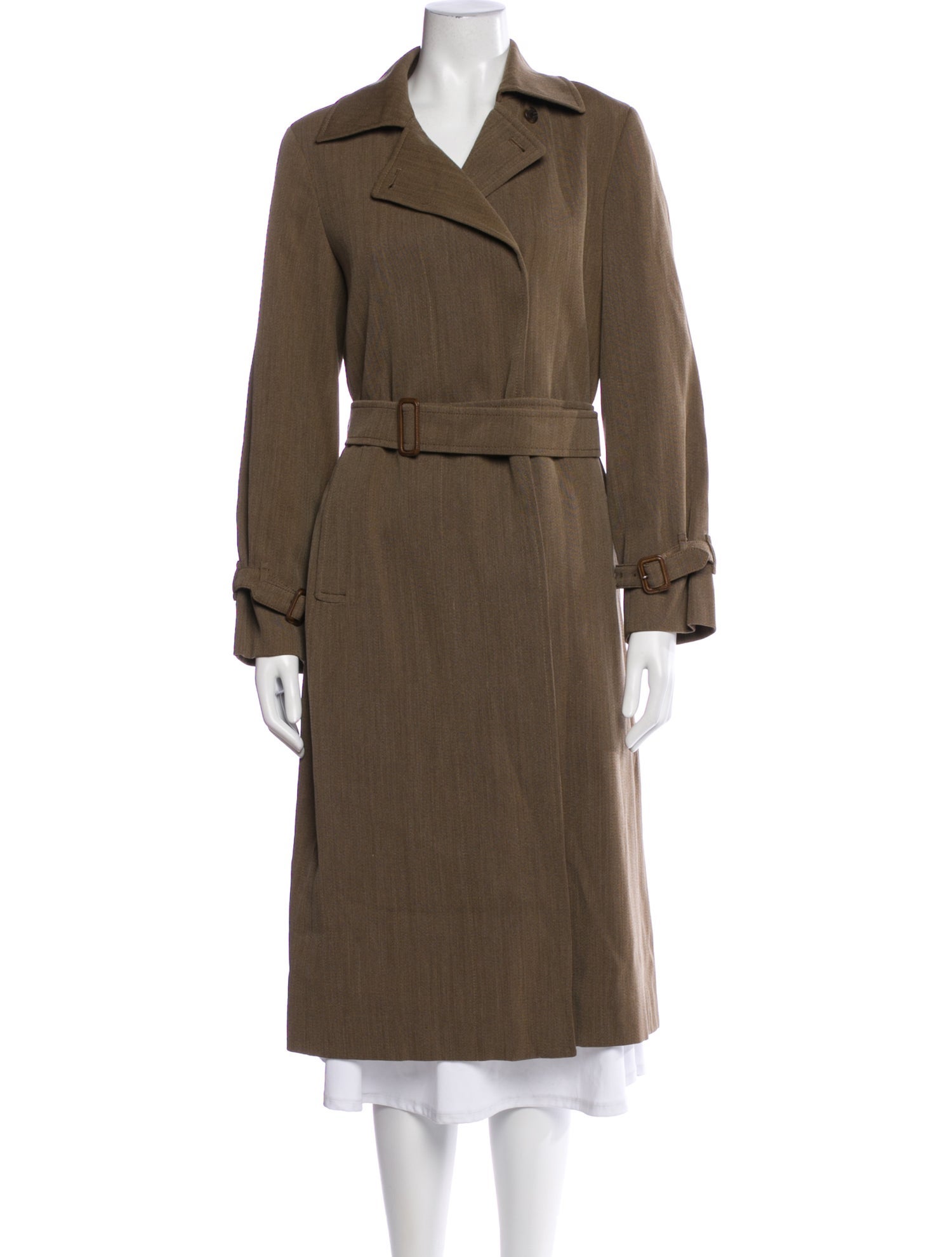 Burberry London Vintage Virgin Wool Trench Coat