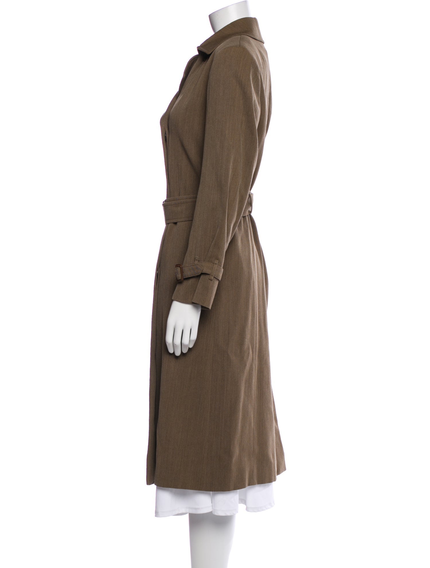 Burberry London Vintage Virgin Wool Trench Coat