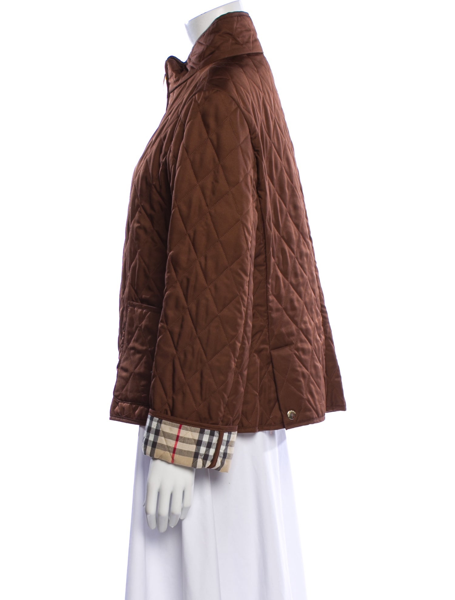 Burberry London Plaid Print Jacket