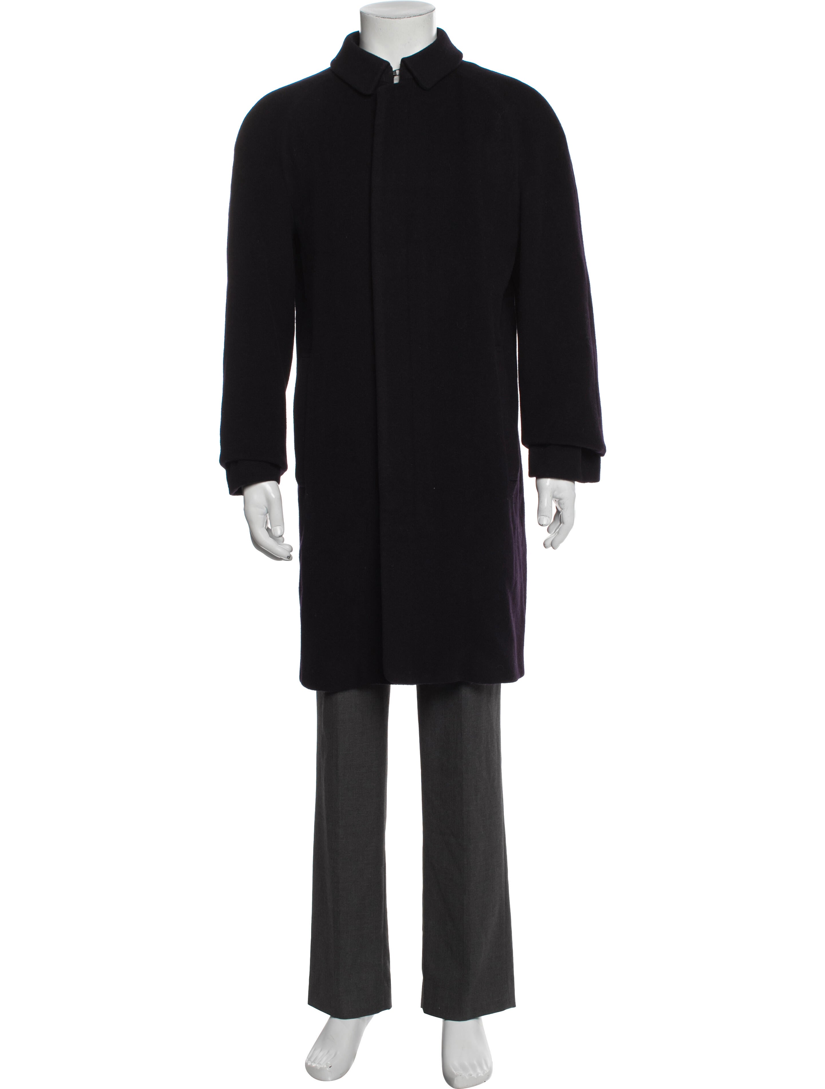 Burberry London Nova Check Pattern Wool Coat