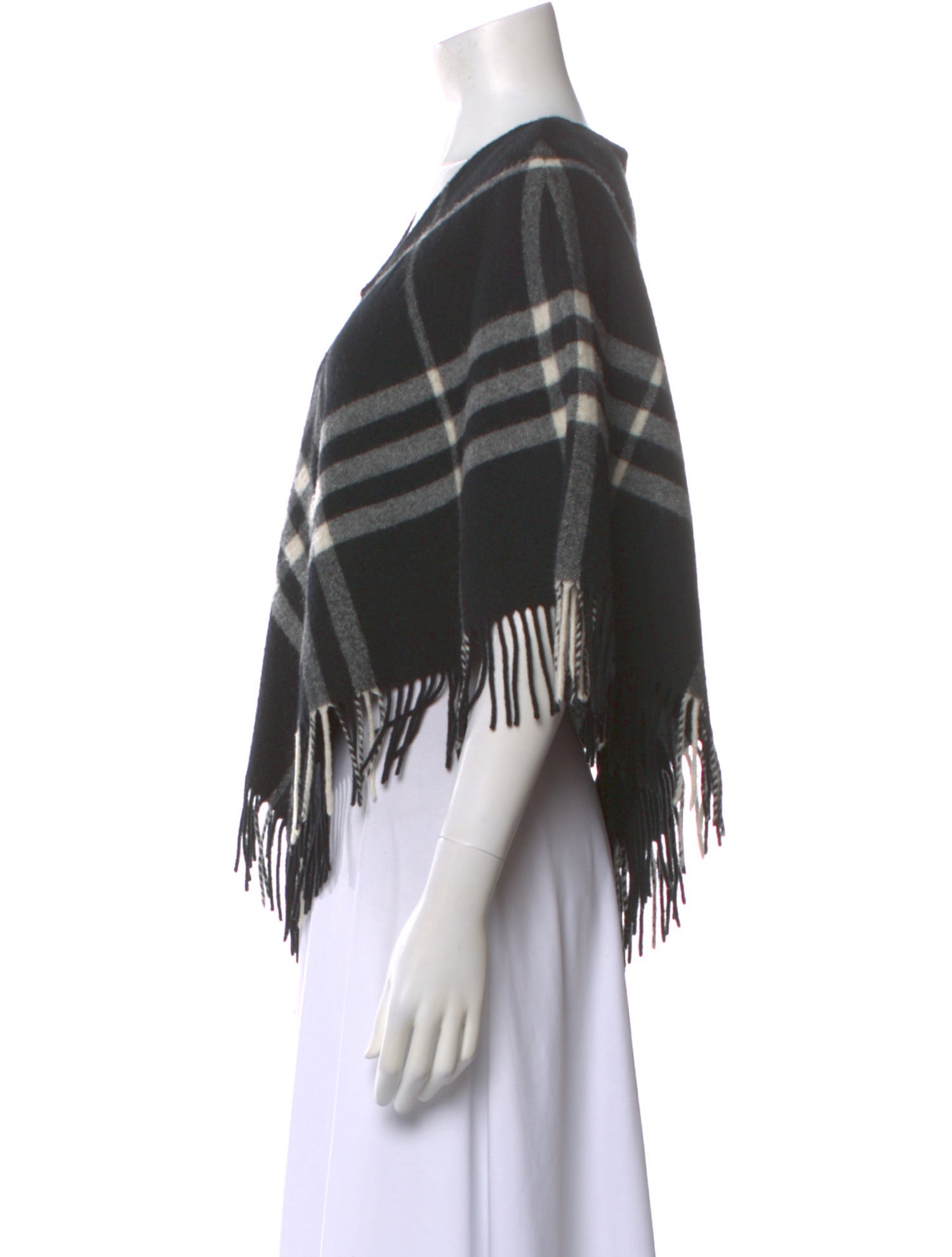 Burberry London Lambswool Plaid Print Sweater