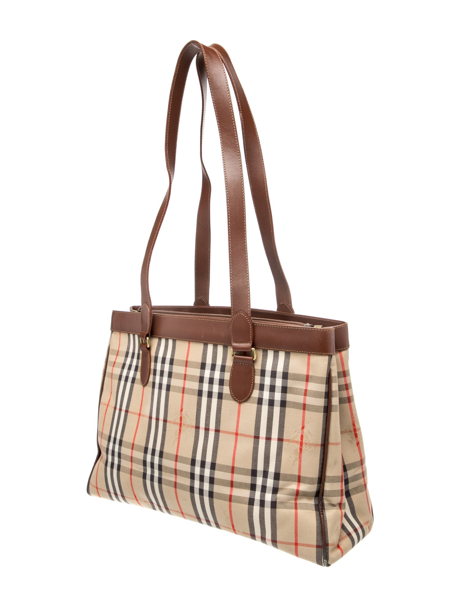 Burberry London Nova Check Shoulder Bag Vintage - Neutrals