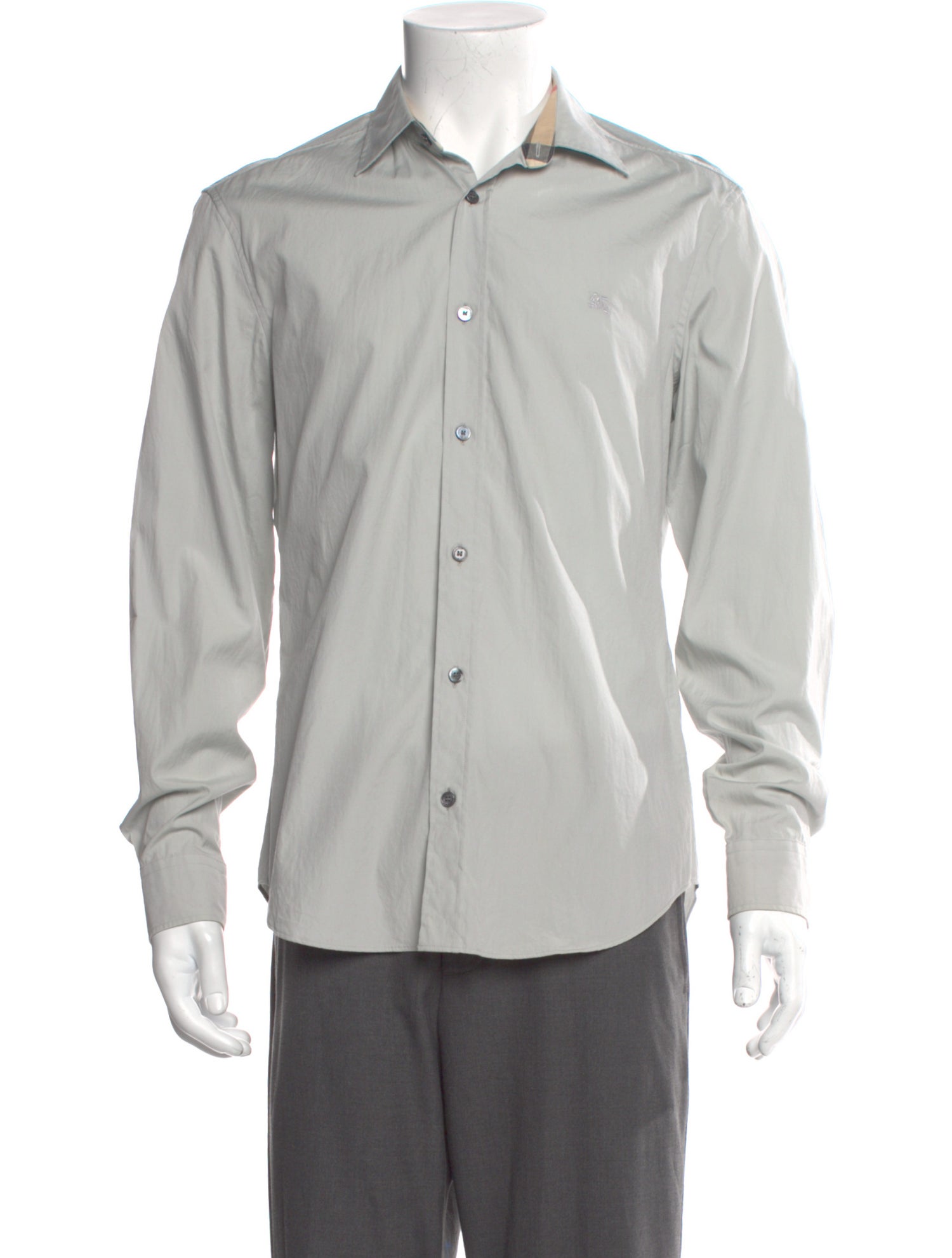 Burberry Signature Logo Long Sleeve Dress Shirt