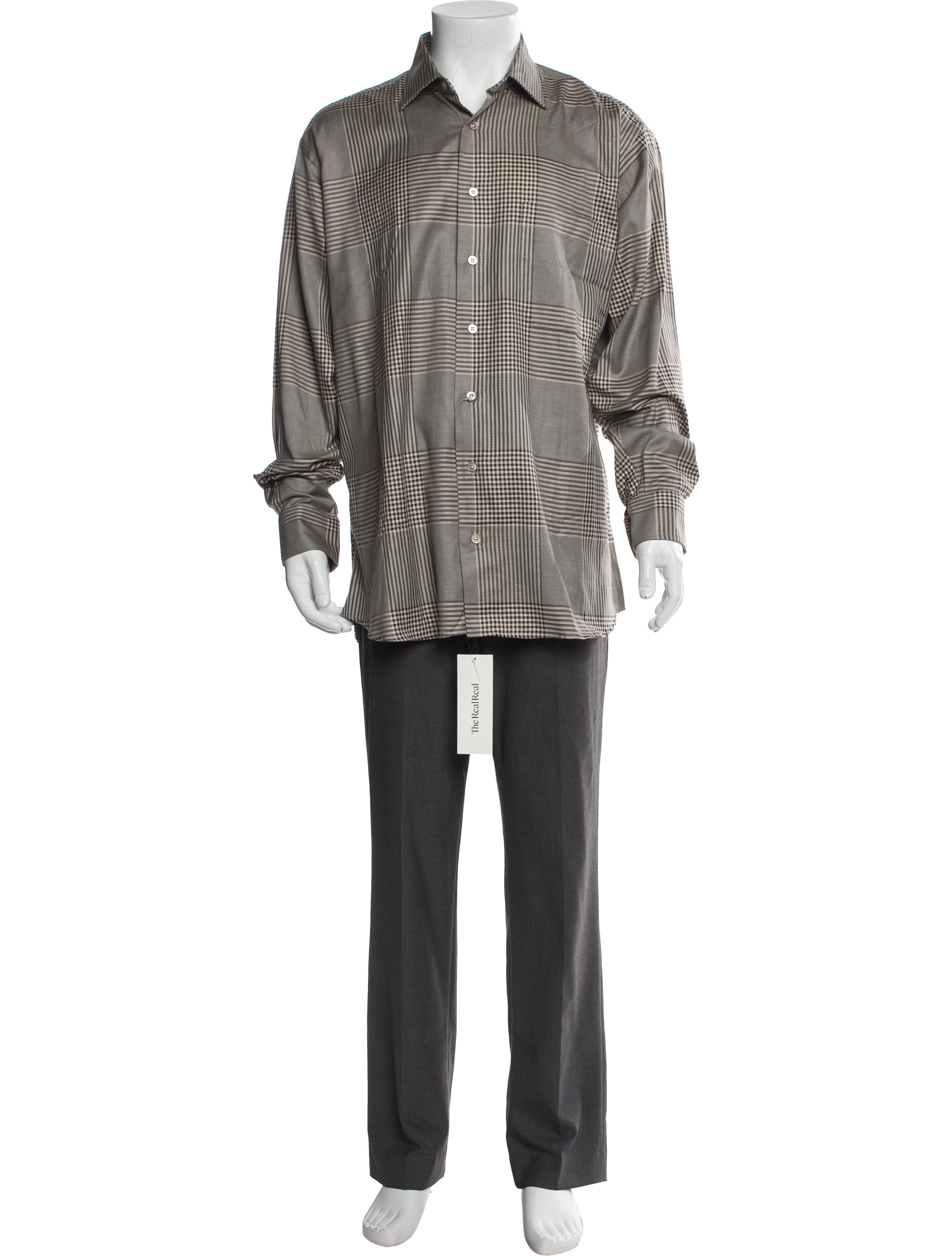 Burberry London Plaid Print Long Sleeve Shirt w/ Tags