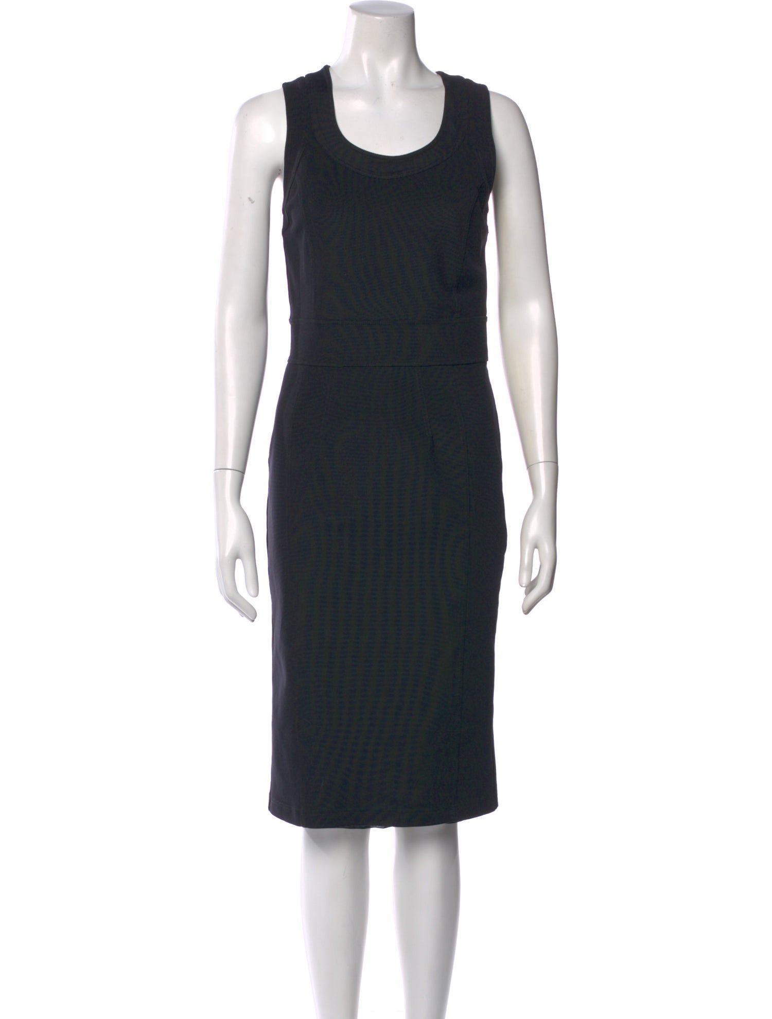 Burberry London Scoop Neck Knee-Length Dress - Blue Dresses, Clothing - WBURL207011