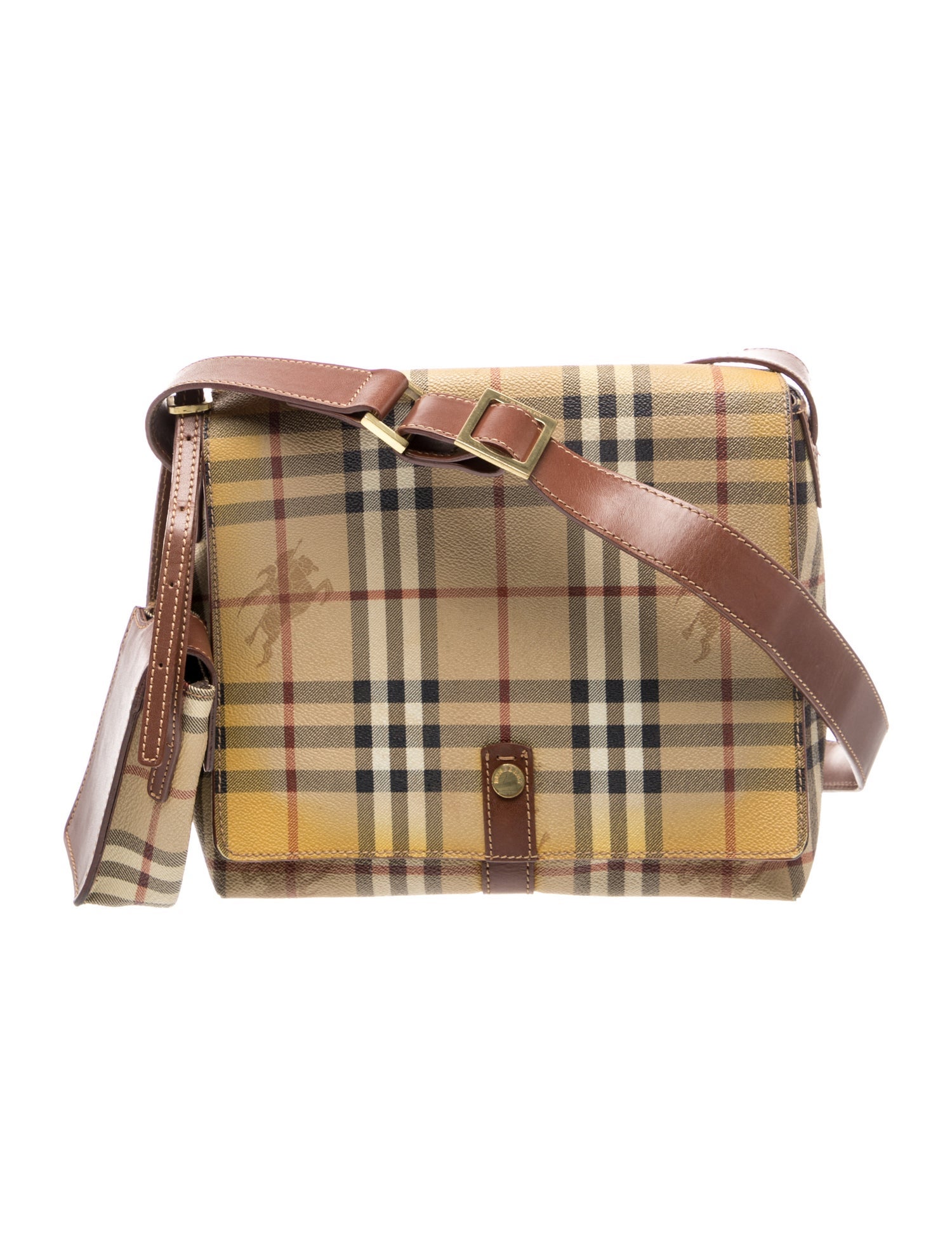 Burberry London Haymarket Check Shoulder Bag - Neutrals Shoulder