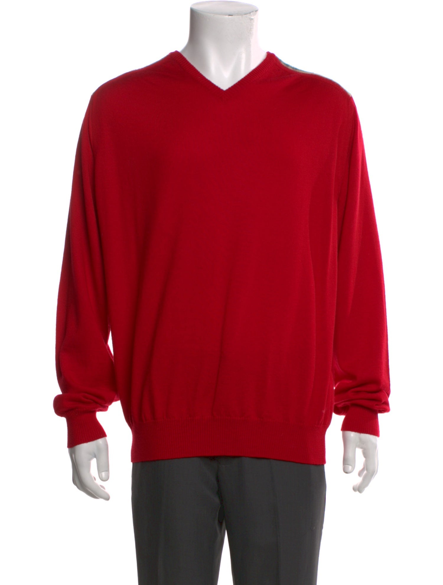 Burberry London House Check Pattern Merino Wool Pullover