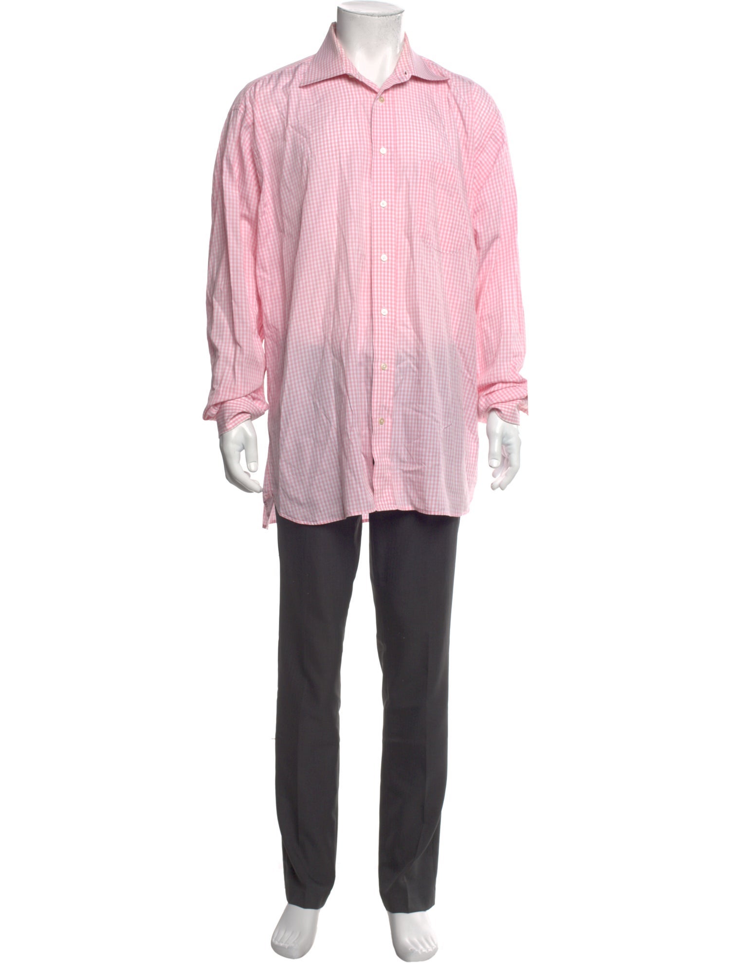 Burberry London Striped Long Sleeve Dress Shirt