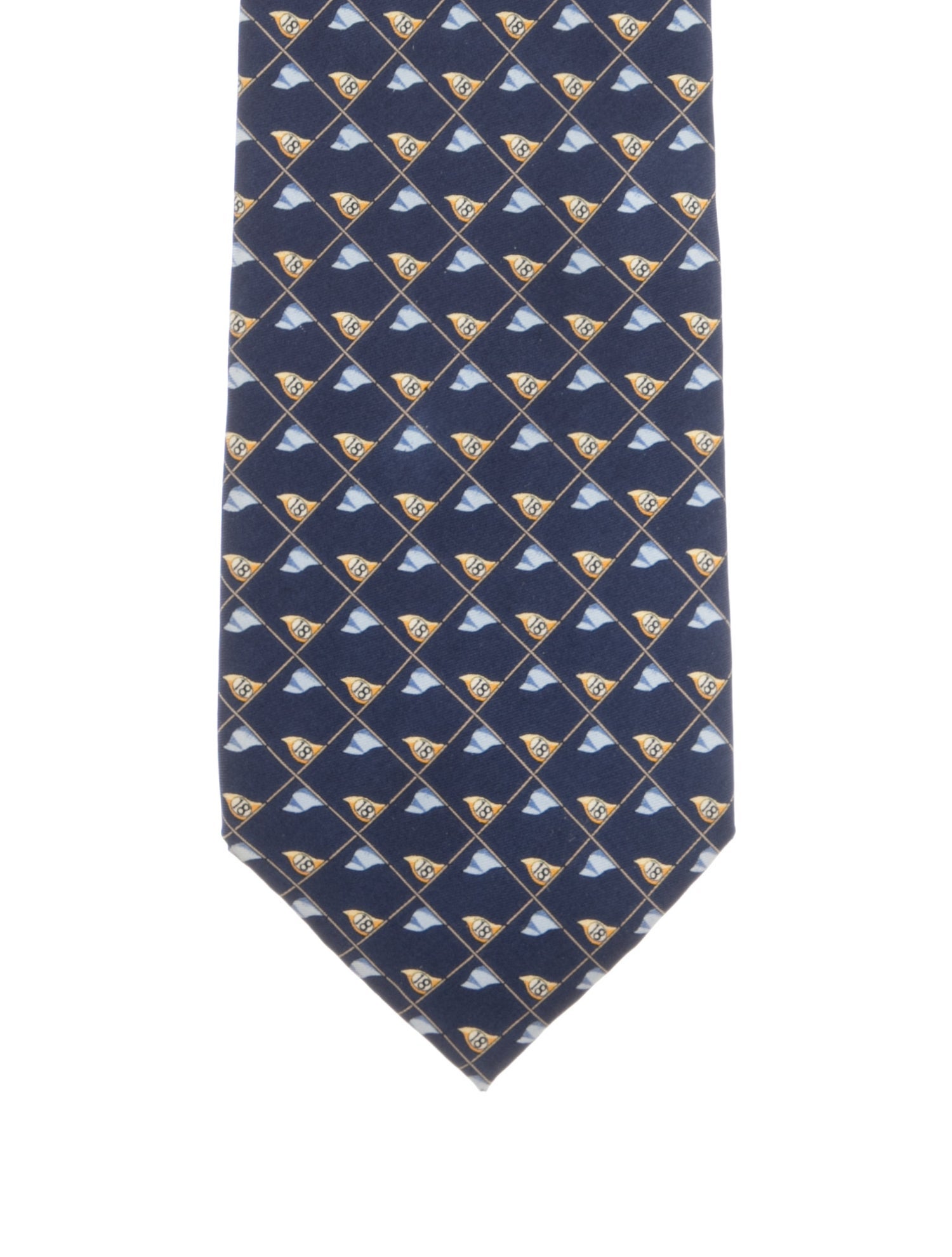 Burberry London pattern silk tie