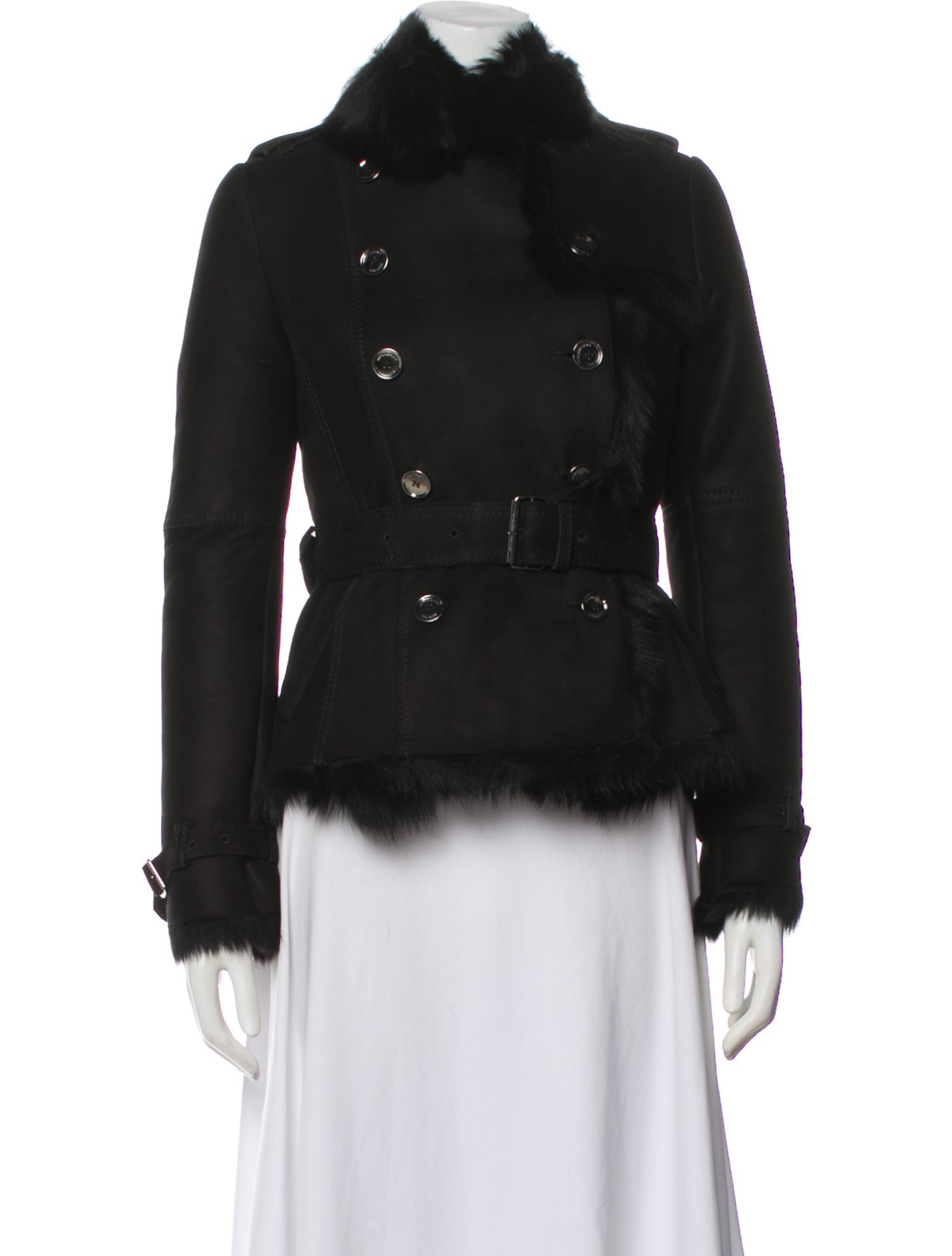 Burberry London Shearling Fur Jacket