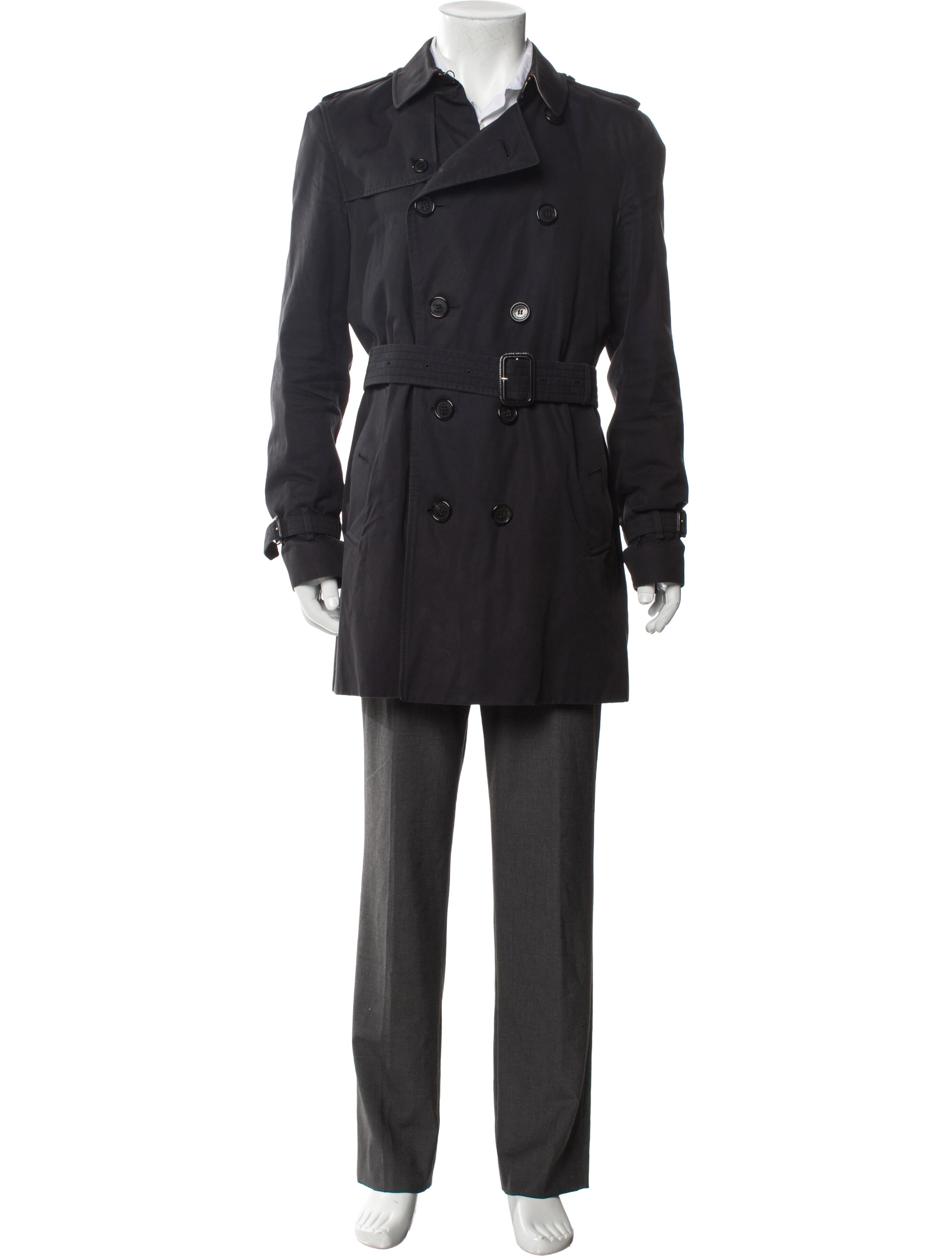 Burberry Nova Check Pattern Trench Coat