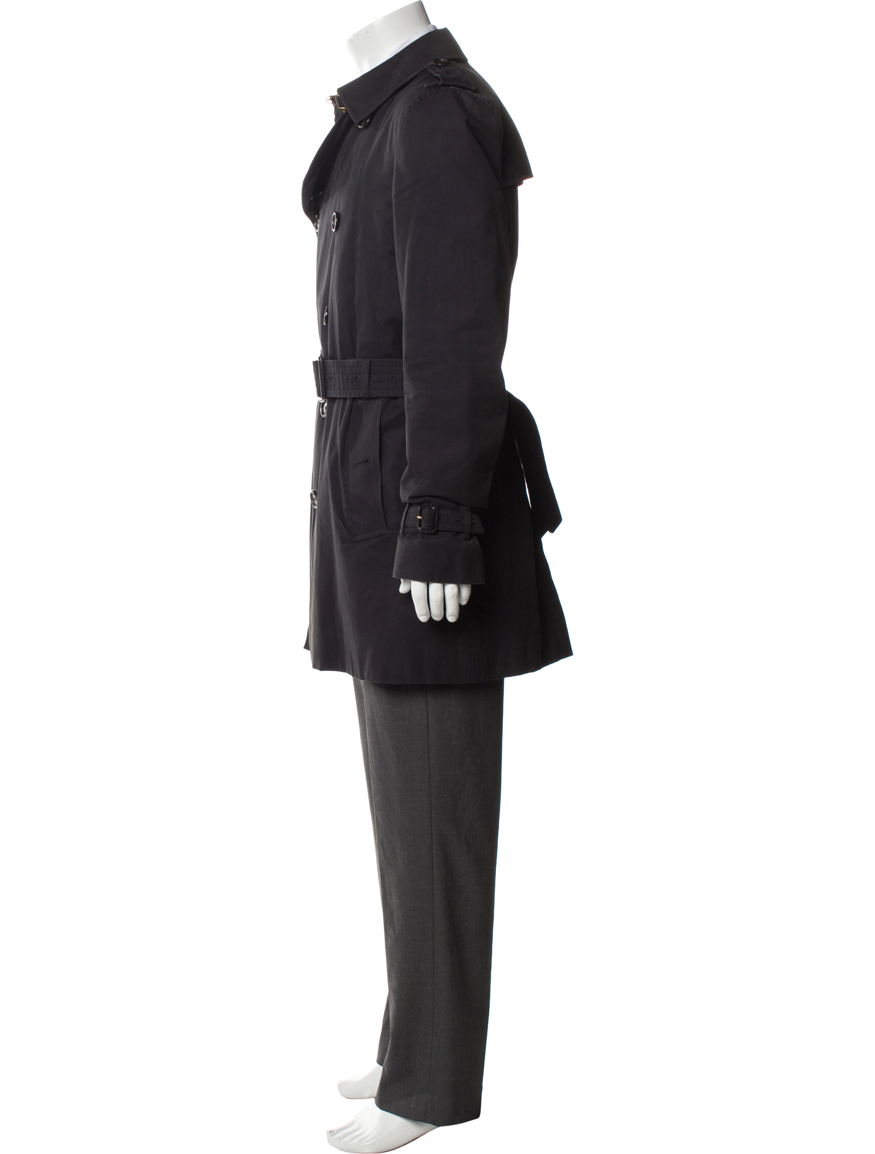 Burberry Nova Check Pattern Trench Coat