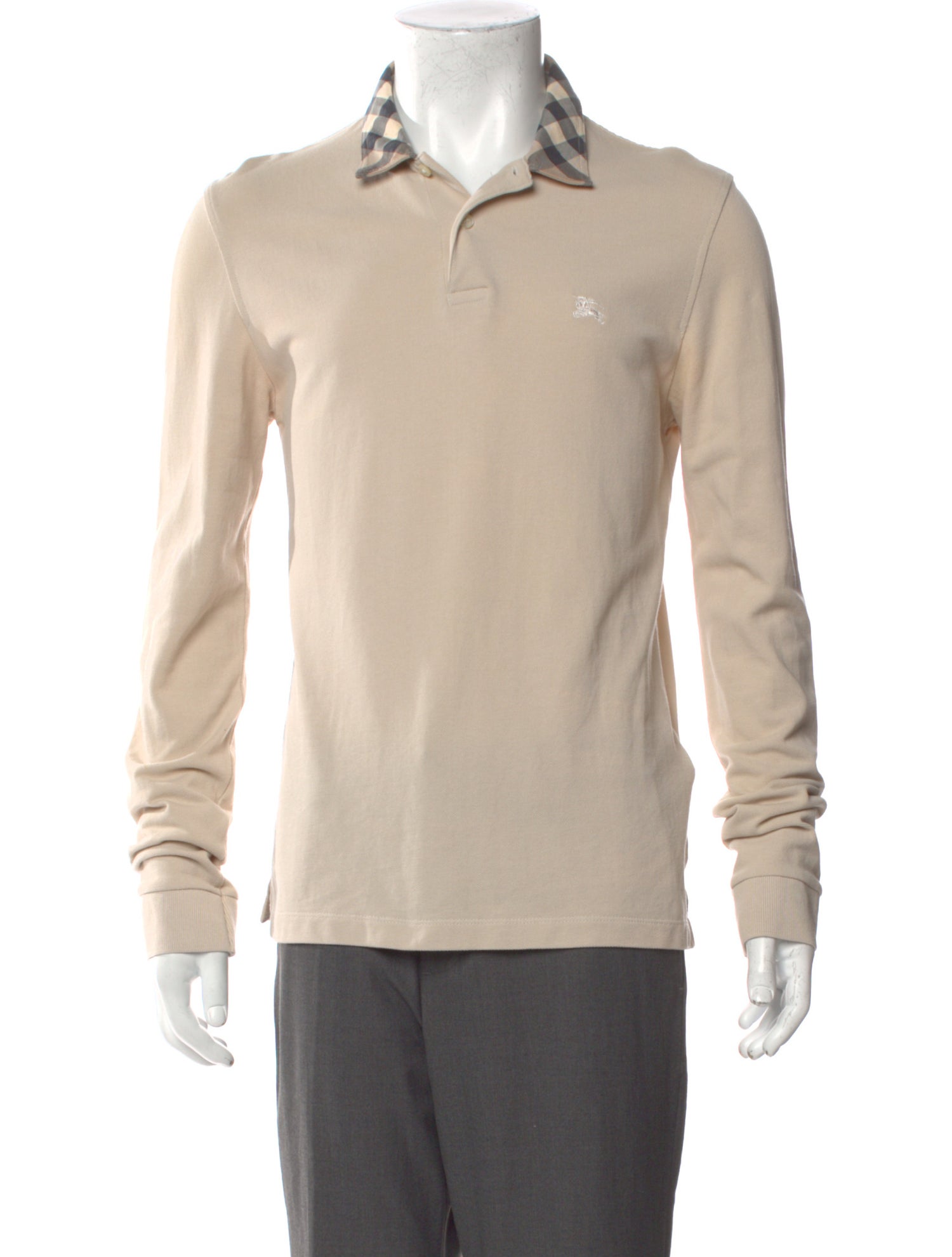 Burberry London Nova Check Pattern Collar Polo Shirt