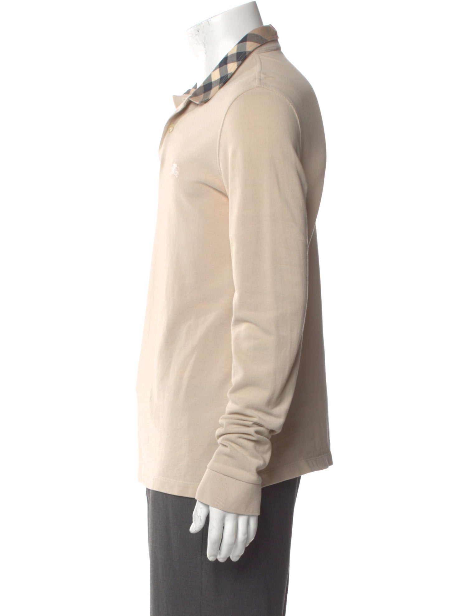 Burberry London Nova Check Pattern Collar Polo Shirt