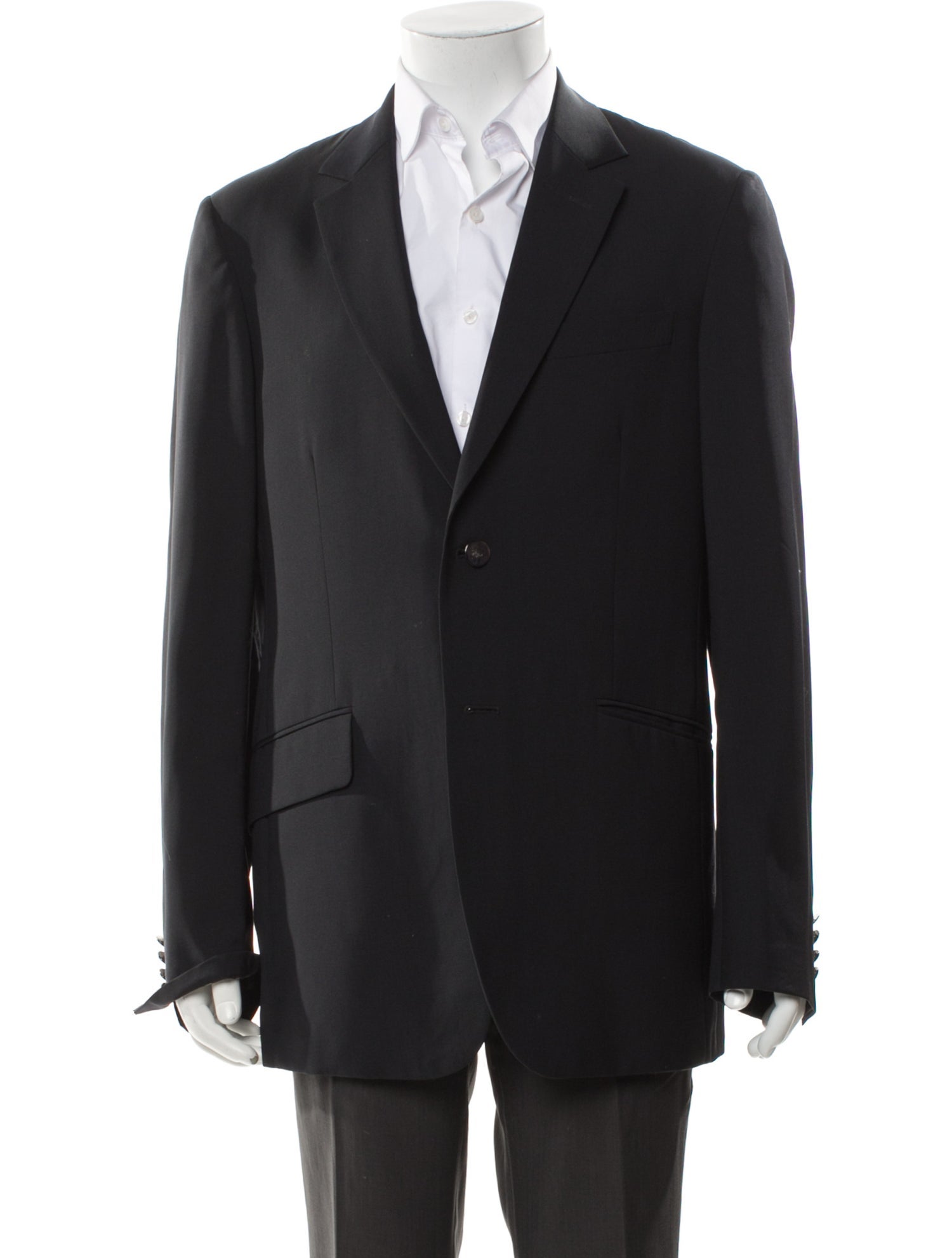 Burberry London Wool Chain-Link Accents Blazer