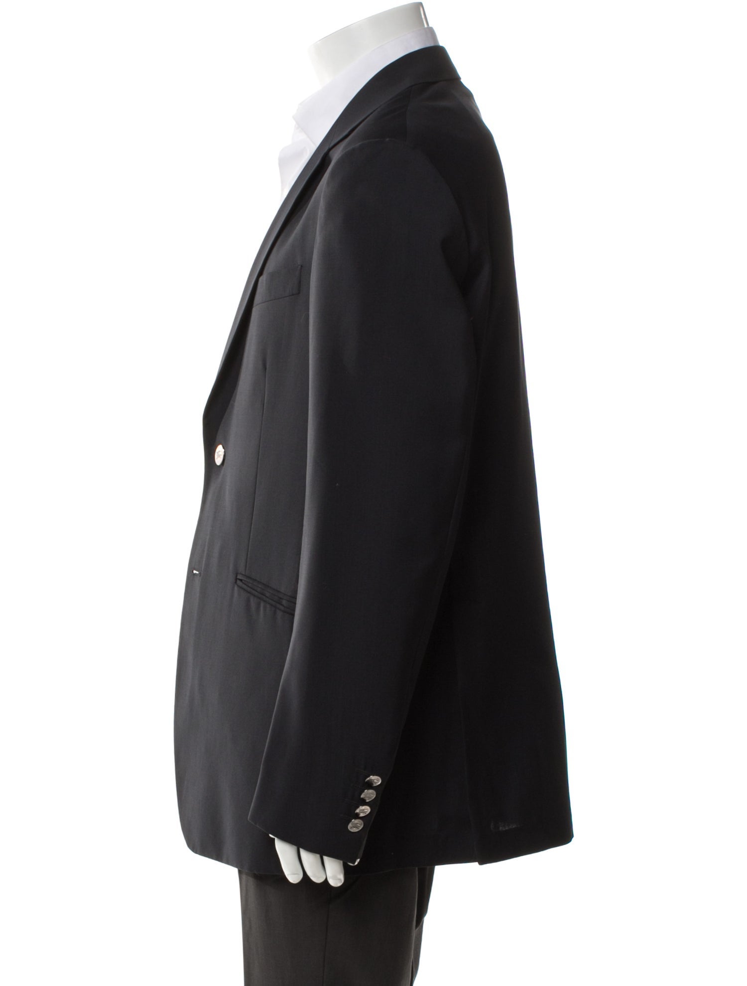 Burberry London Wool Chain-Link Accents Blazer