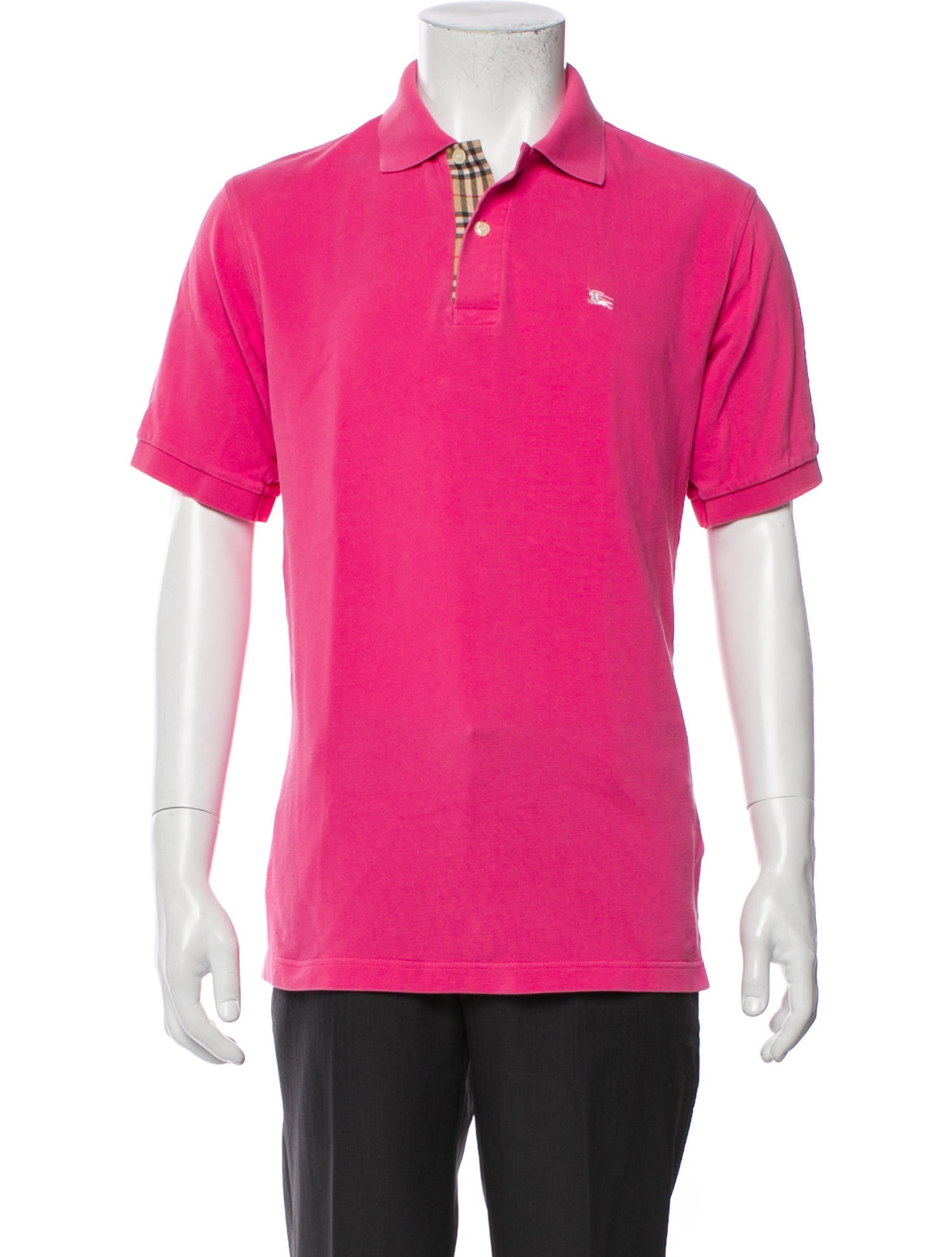 Burberry London House Check Pattern Collar Polo Shirt