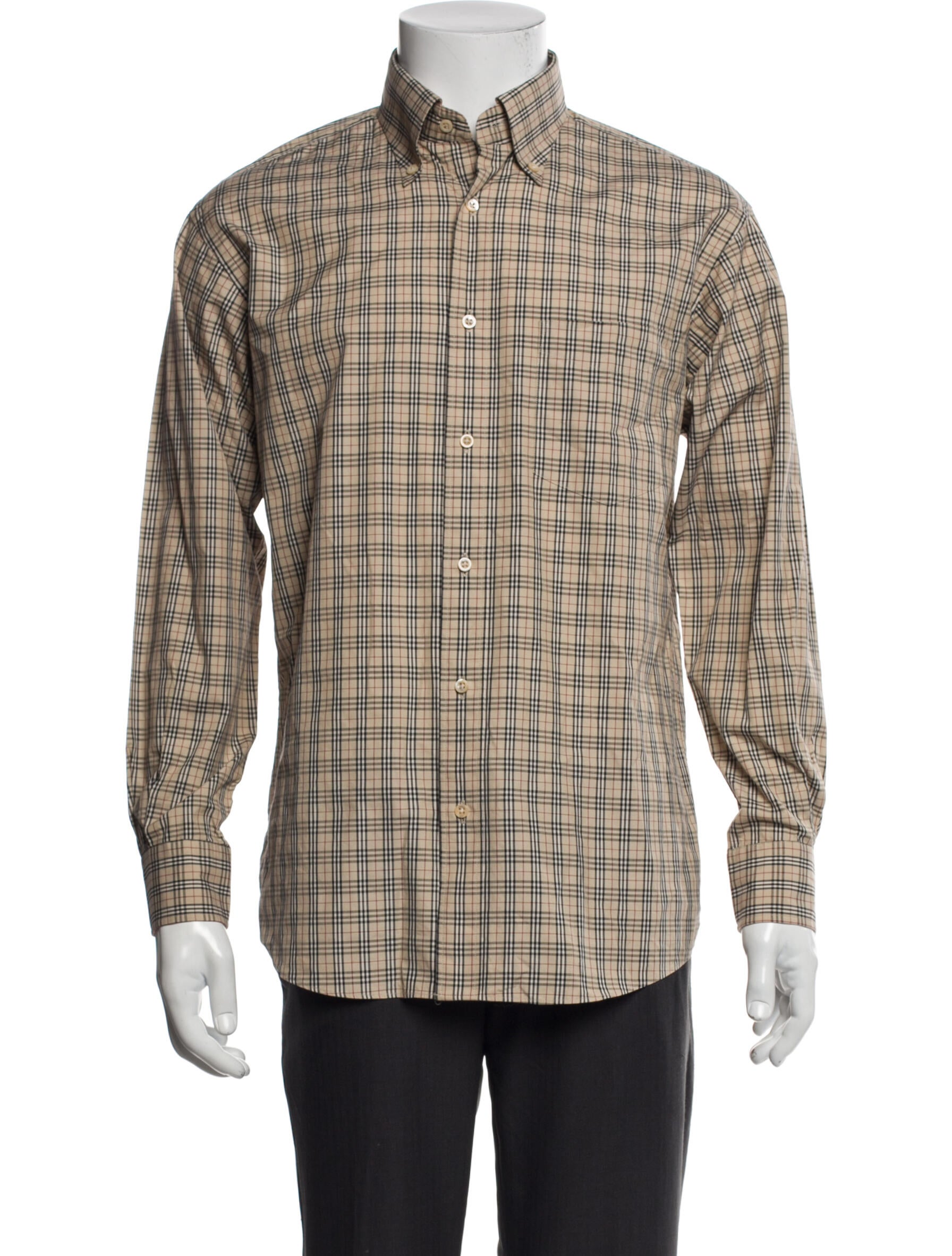 Burberry London Nova Check Pattern Long Sleeve Shirt