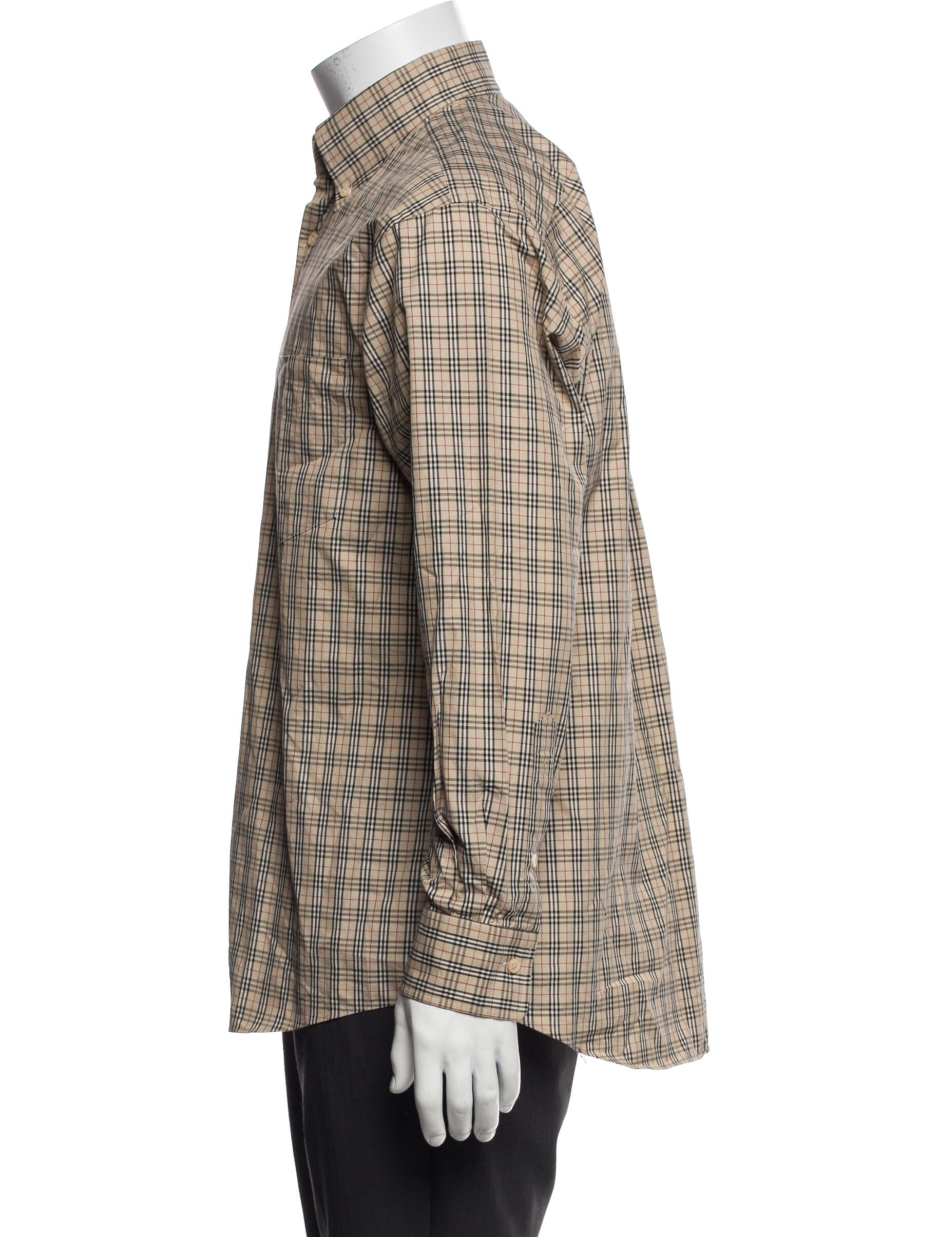 Burberry London Nova Check Pattern Long Sleeve Shirt