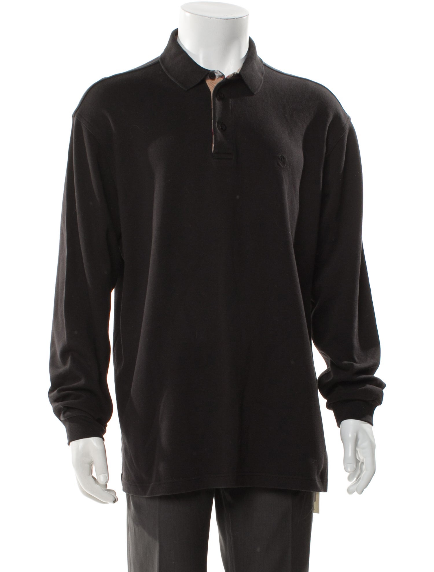Burberry London House Check Pattern Collar Polo Shirt